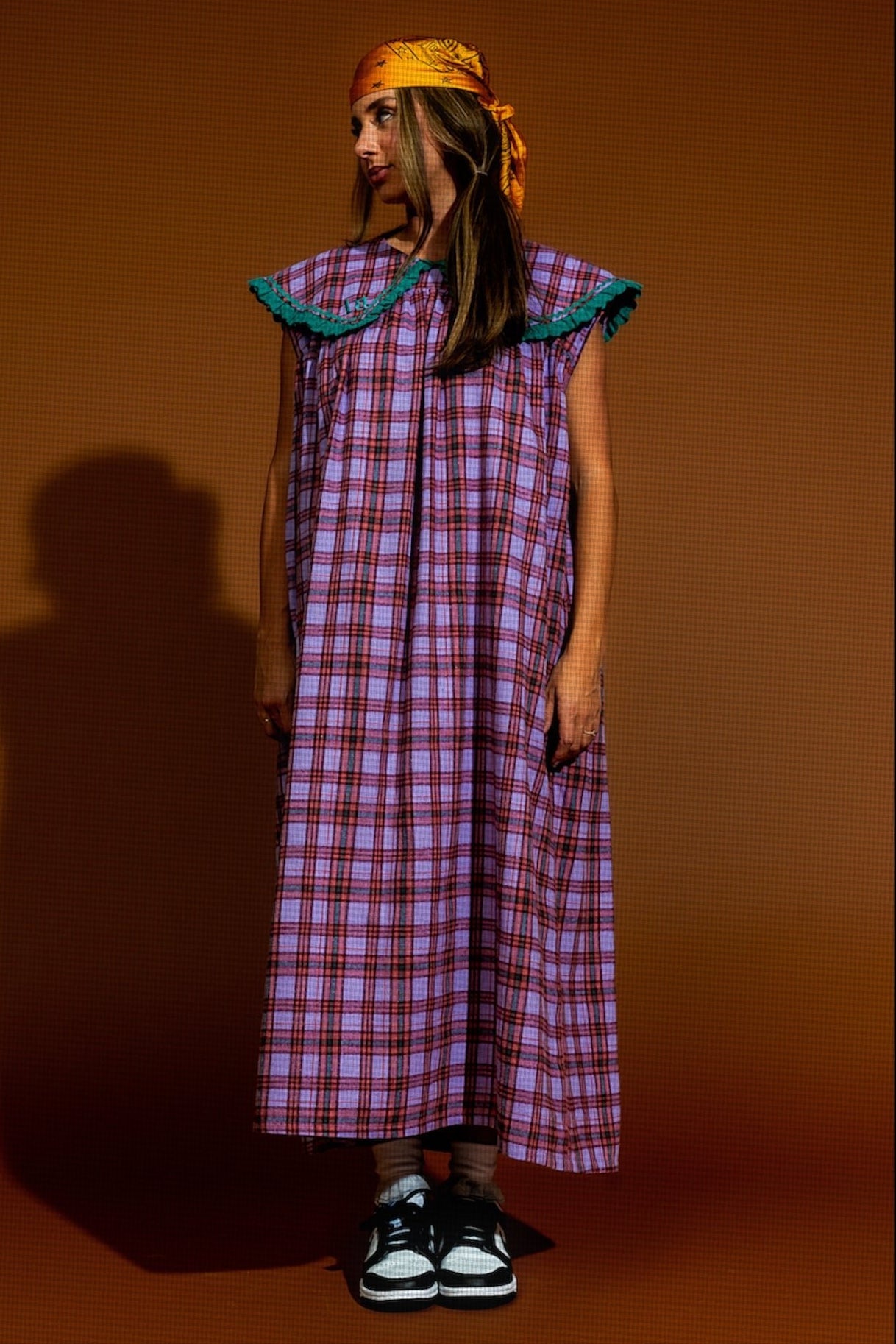 plaid dress maxi Plaid Button Down Maxi Dress