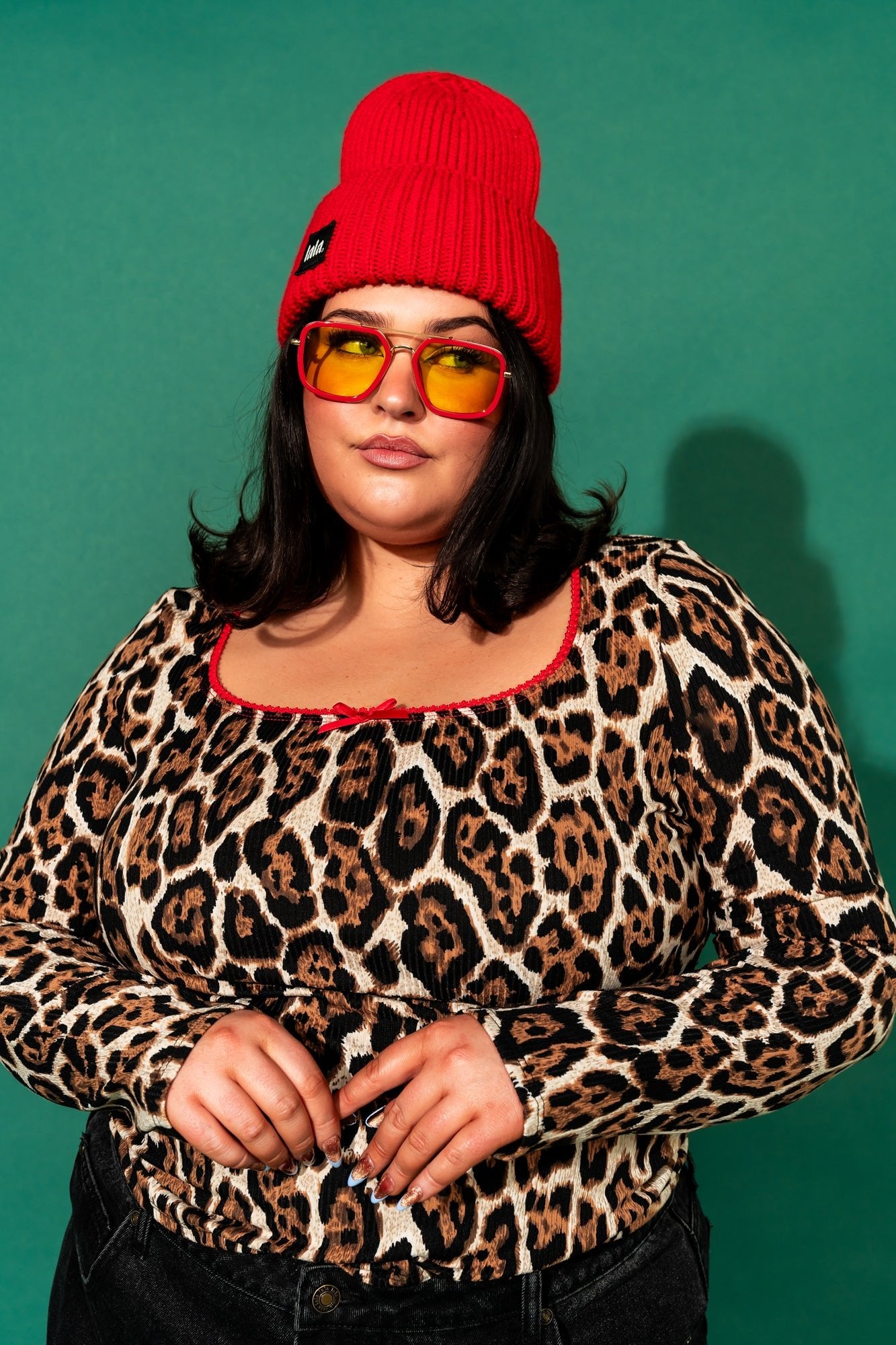 Mama Muse Square Neck Top in Leopard - Dressed in Lala