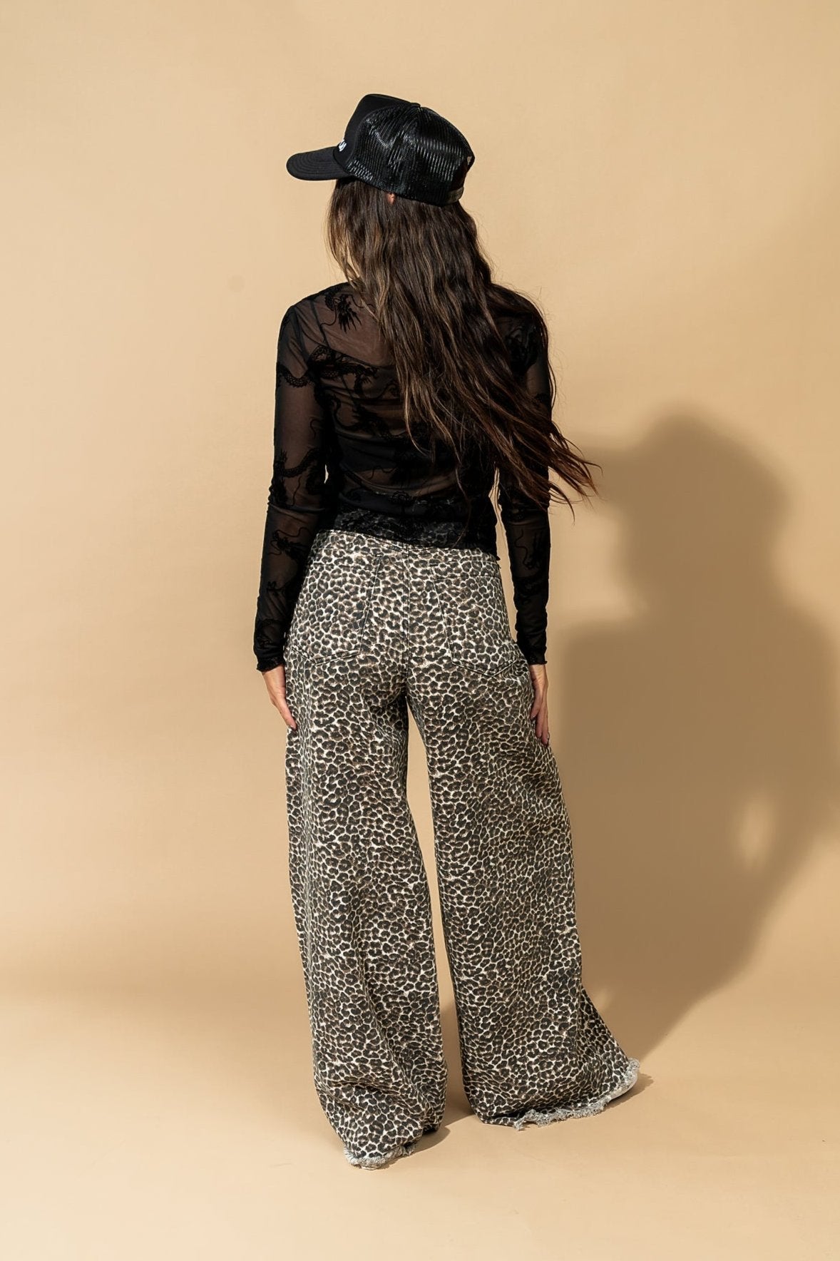 Mesh Burnout Dragon Top in Dangerous Woman - Dressed in Lala