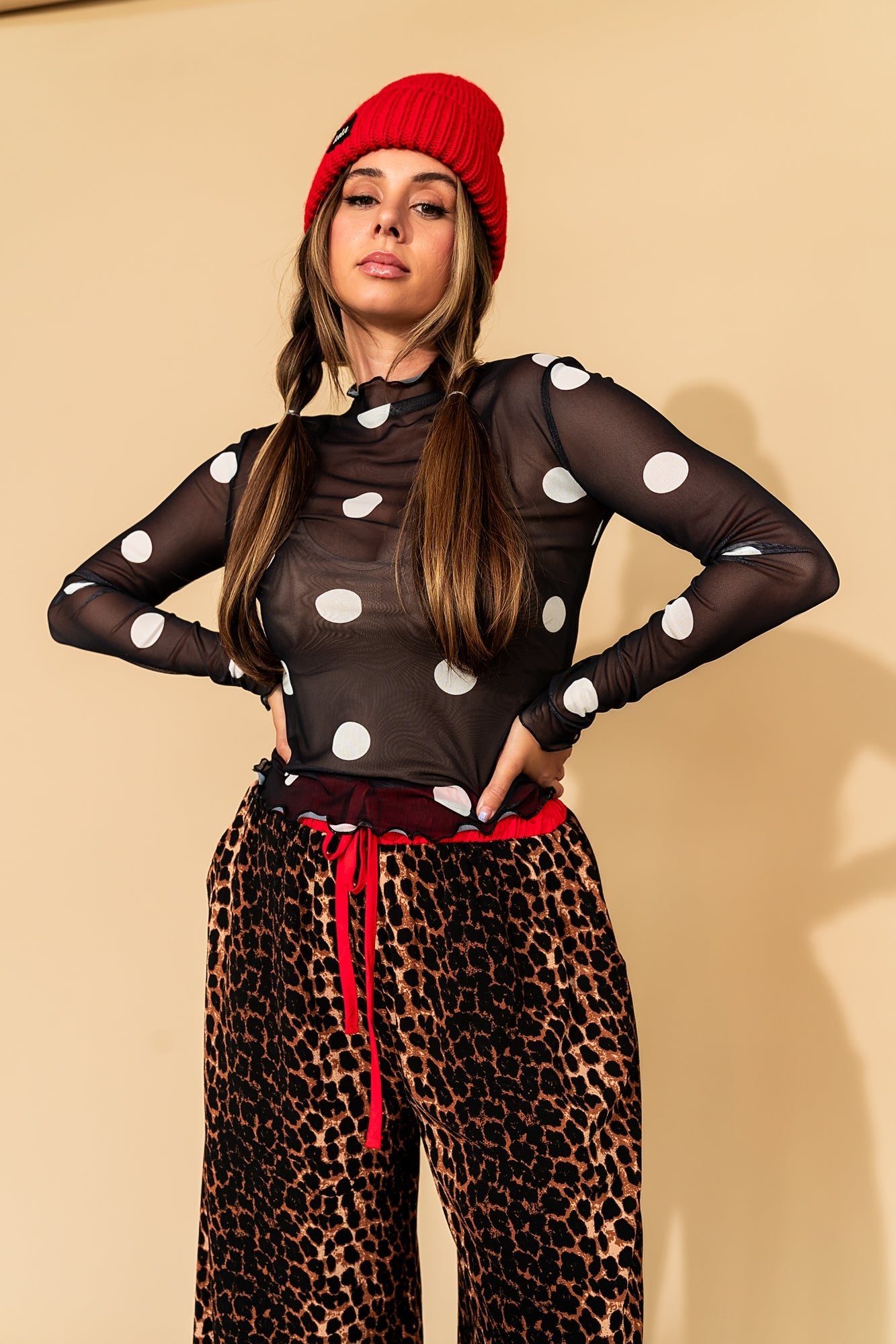 Mesh Top in Classic Polka Dot - Dressed in Lala