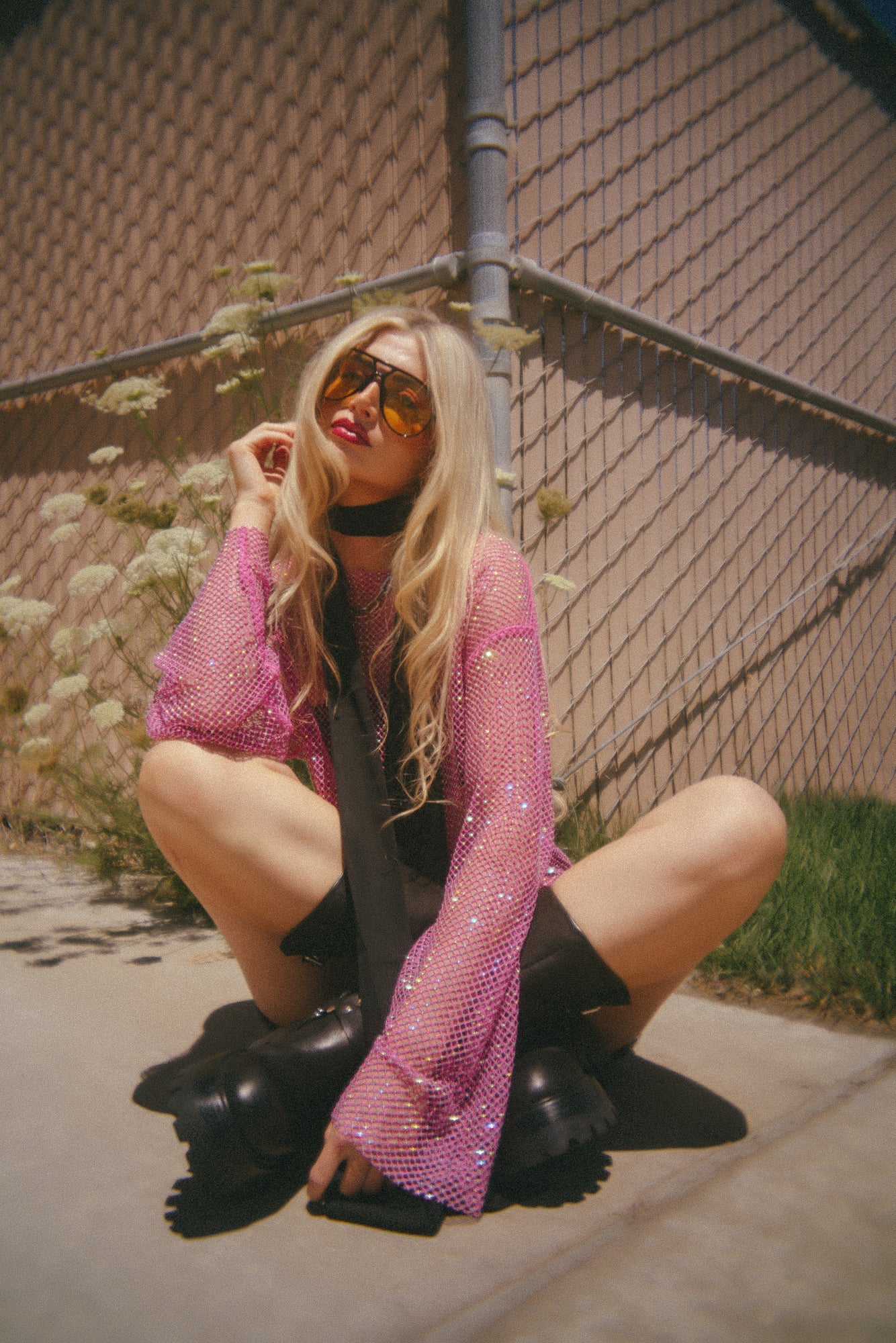 Mirrorball Boxy Top in Pink Bubblegum - Dressed in Lala