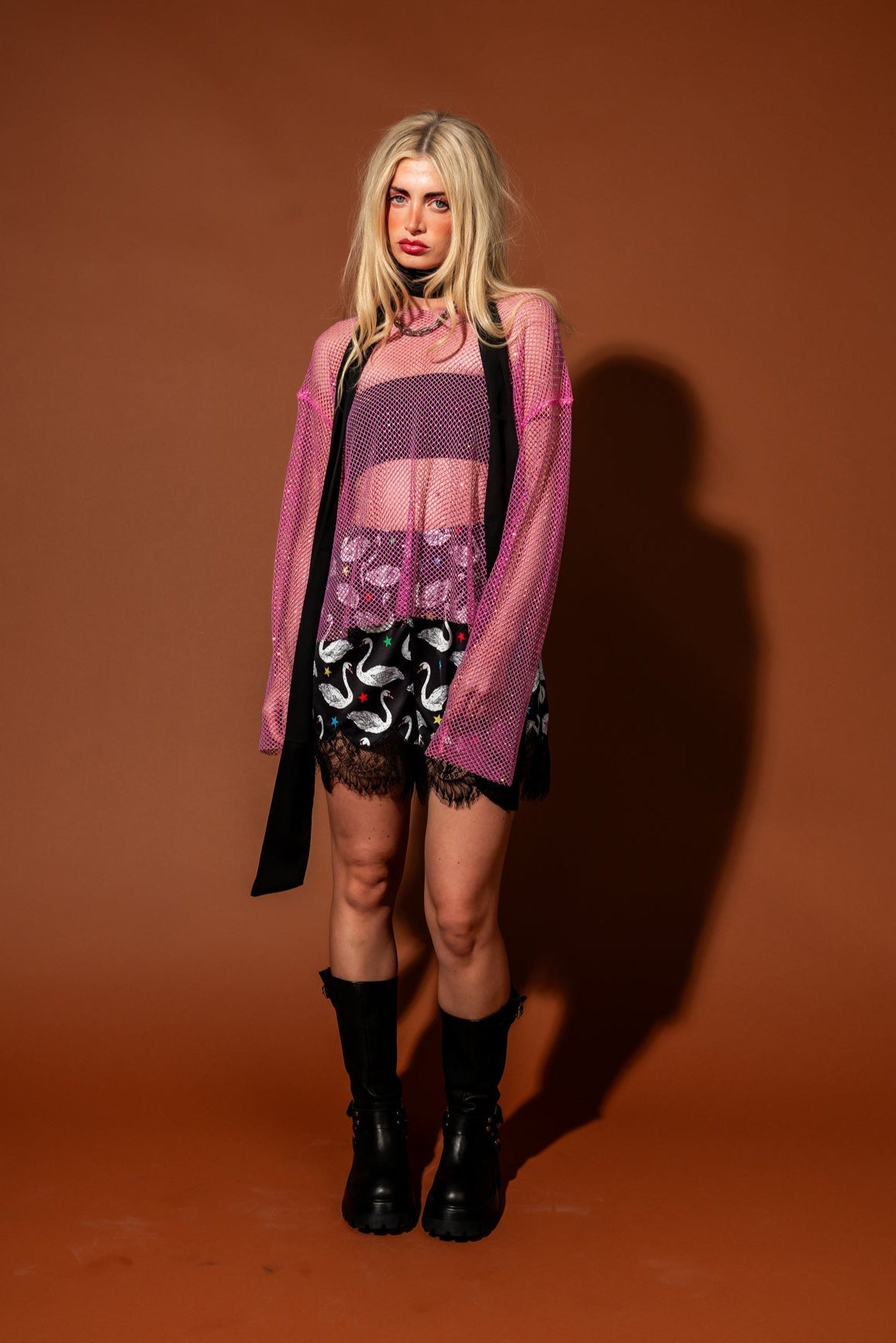 Mirrorball Boxy Top in Pink Bubblegum - Dressed in Lala