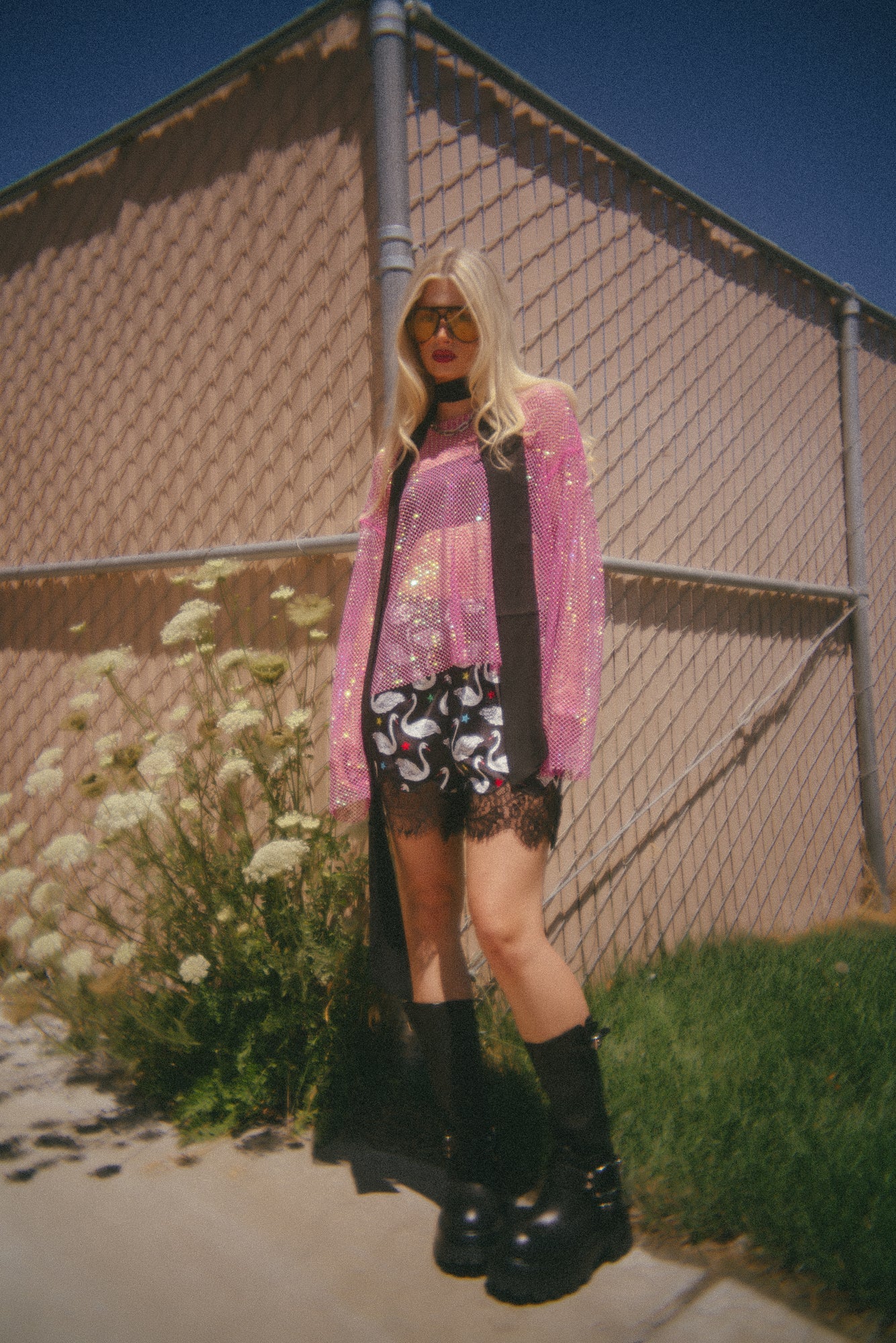 Mirrorball Boxy Top in Pink Bubblegum - Dressed in Lala
