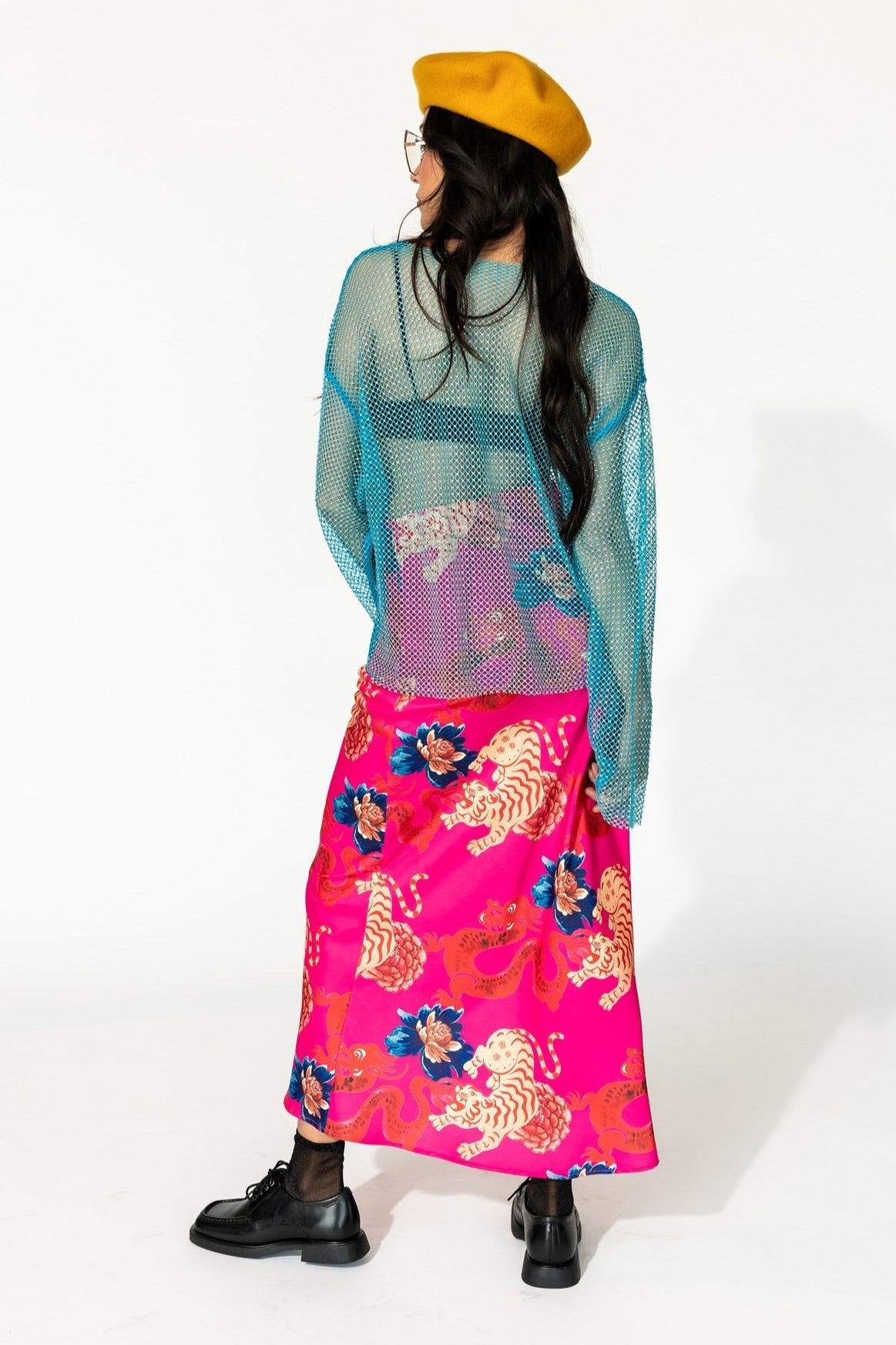 Mirrorball Boxy Top in Sky Blue - Dressed in Lala