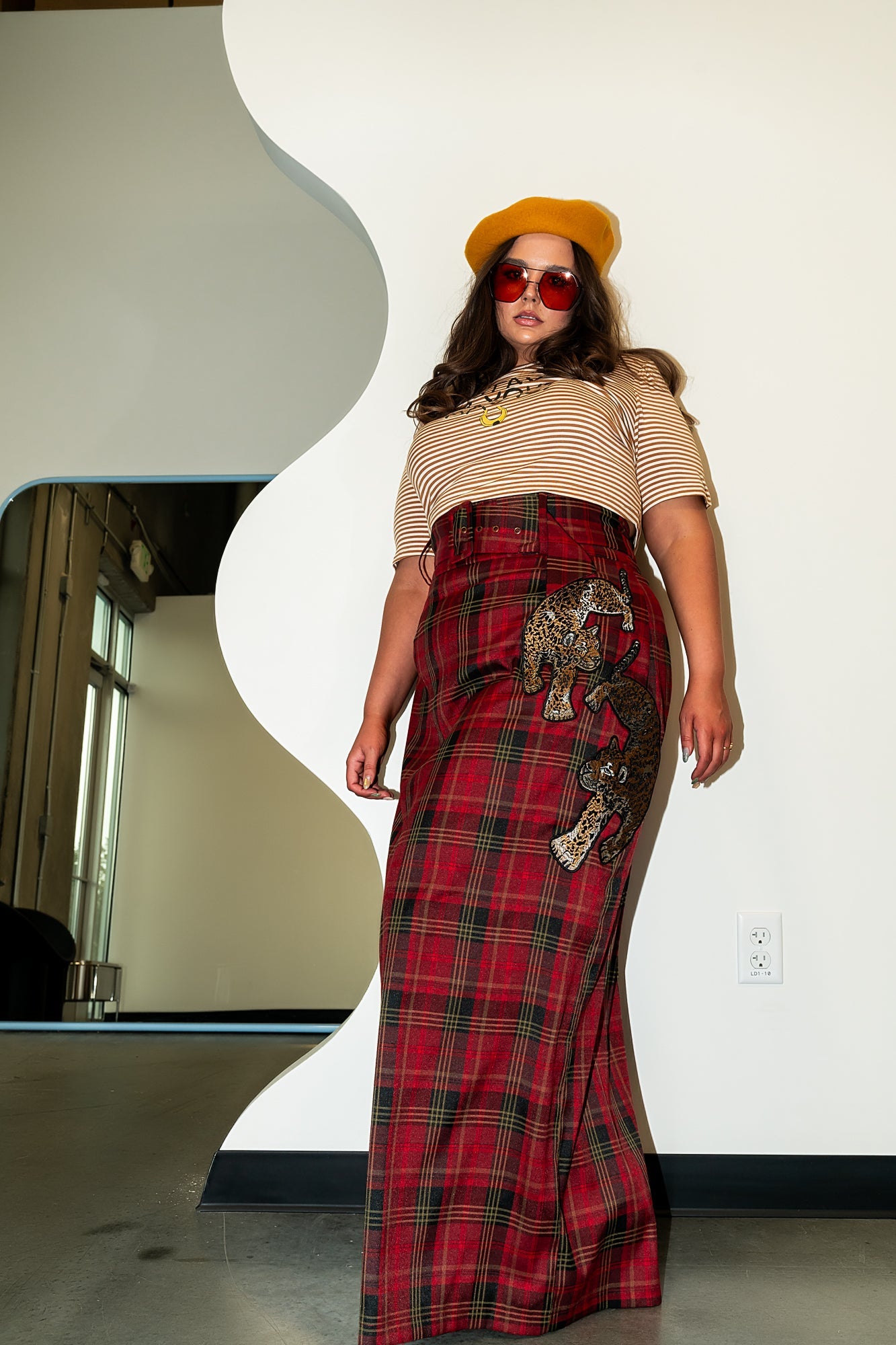 Mischief Maker Plaid Skirt in Red *PREORDER BEGINS SHIPPING 10/3* - Dressed in Lala