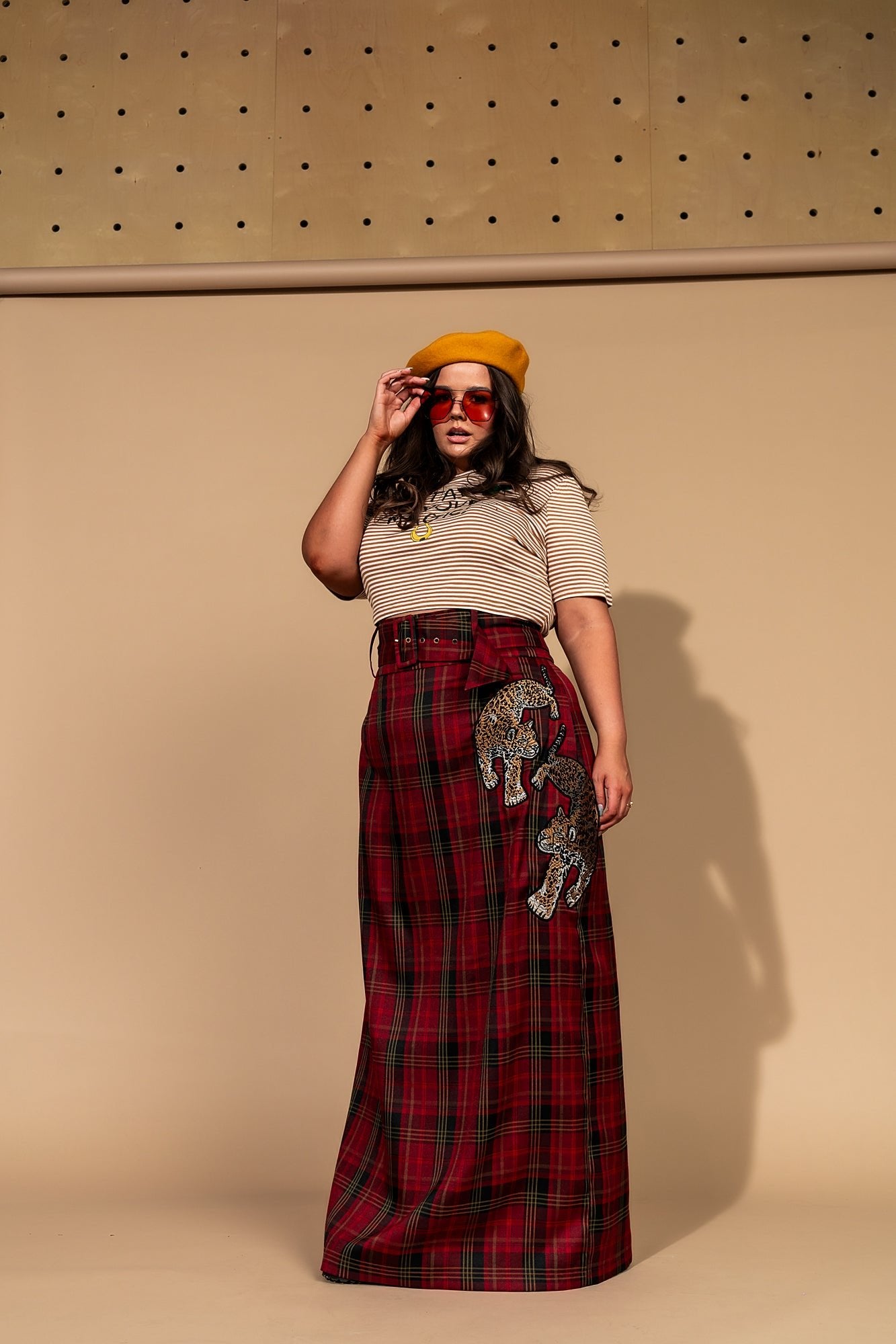 Mischief Maker Plaid Skirt in Red *PREORDER BEGINS SHIPPING 10/3* - Dressed in Lala