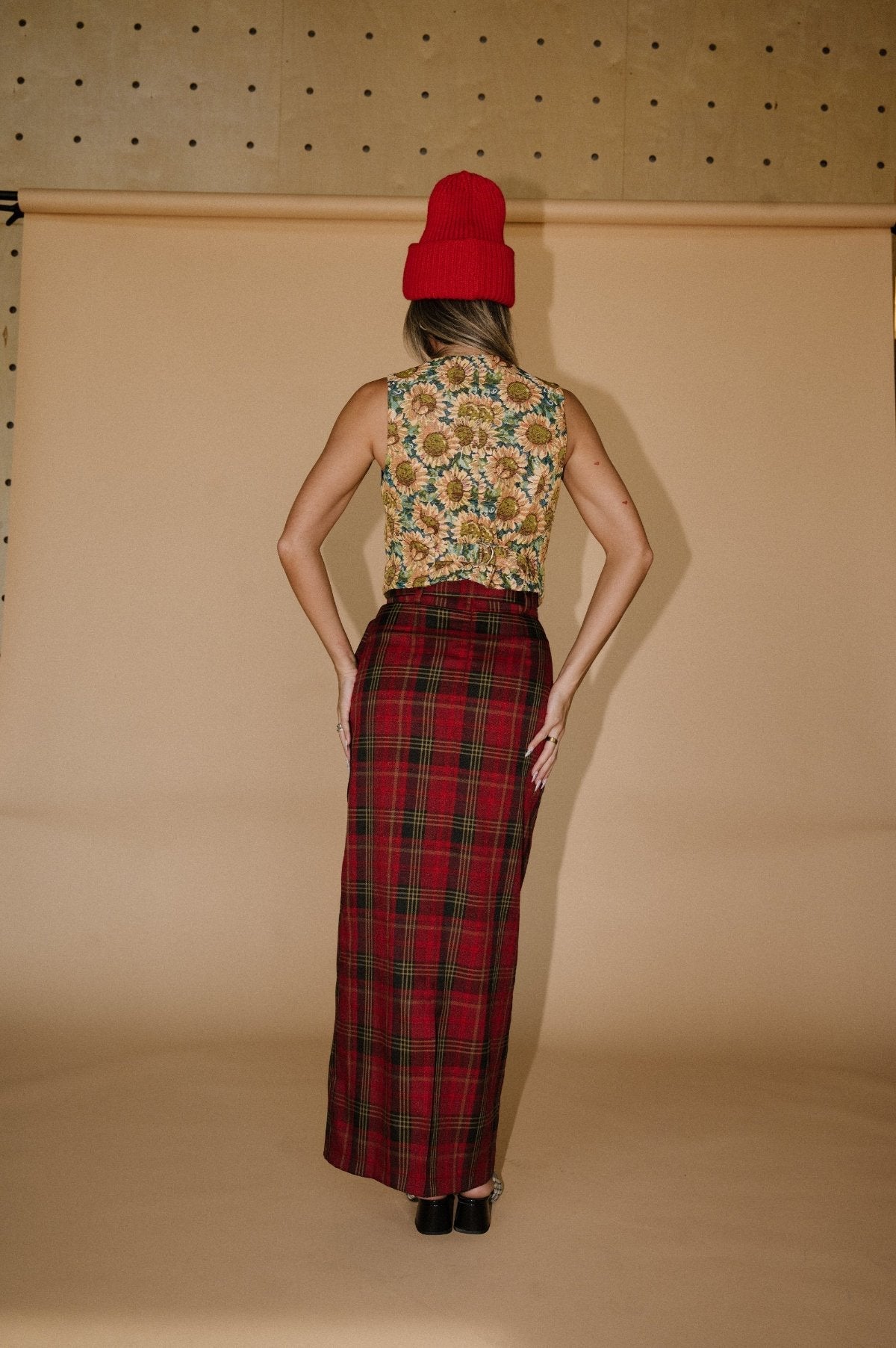Mischief Maker Plaid Skirt in Red *PREORDER BEGINS SHIPPING 10/3* - Dressed in Lala