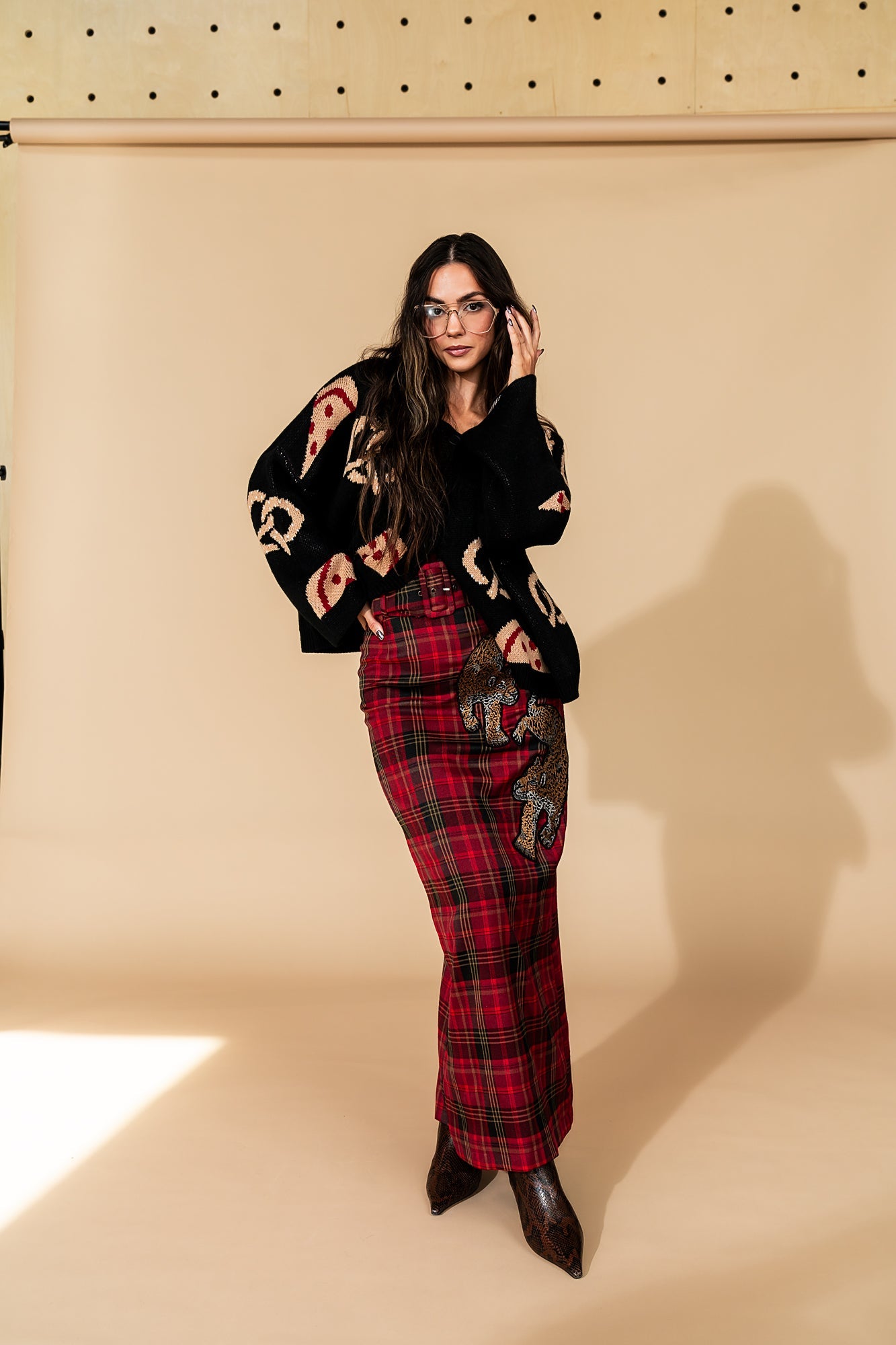 Mischief Maker Plaid Skirt in Red *PREORDER BEGINS SHIPPING 10/3* - Dressed in Lala