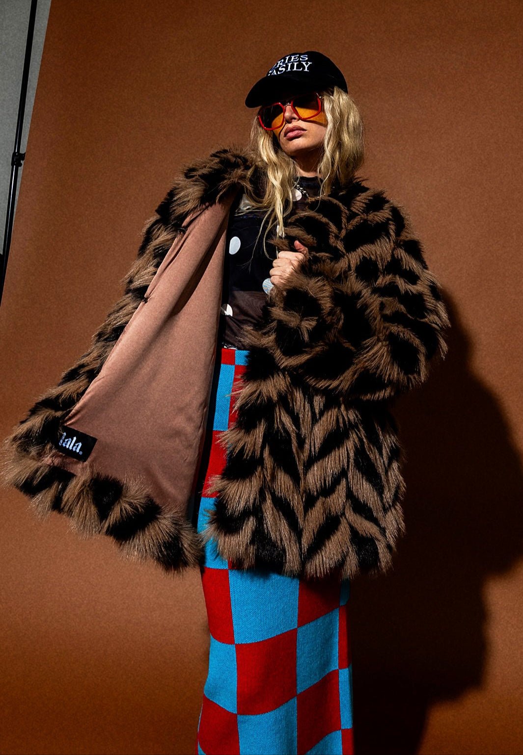Mob Muse Oversized Faux Fur Coat - Dressed in Lala