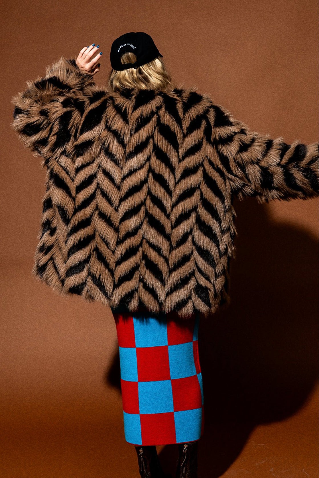 Mob Muse Oversized Faux Fur Coat - Dressed in Lala