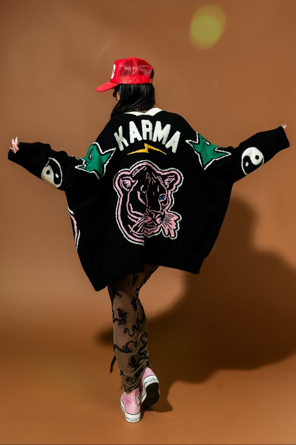Mother is Mothering (Karma Version) Oversized Cardigan - Dressed in Lala