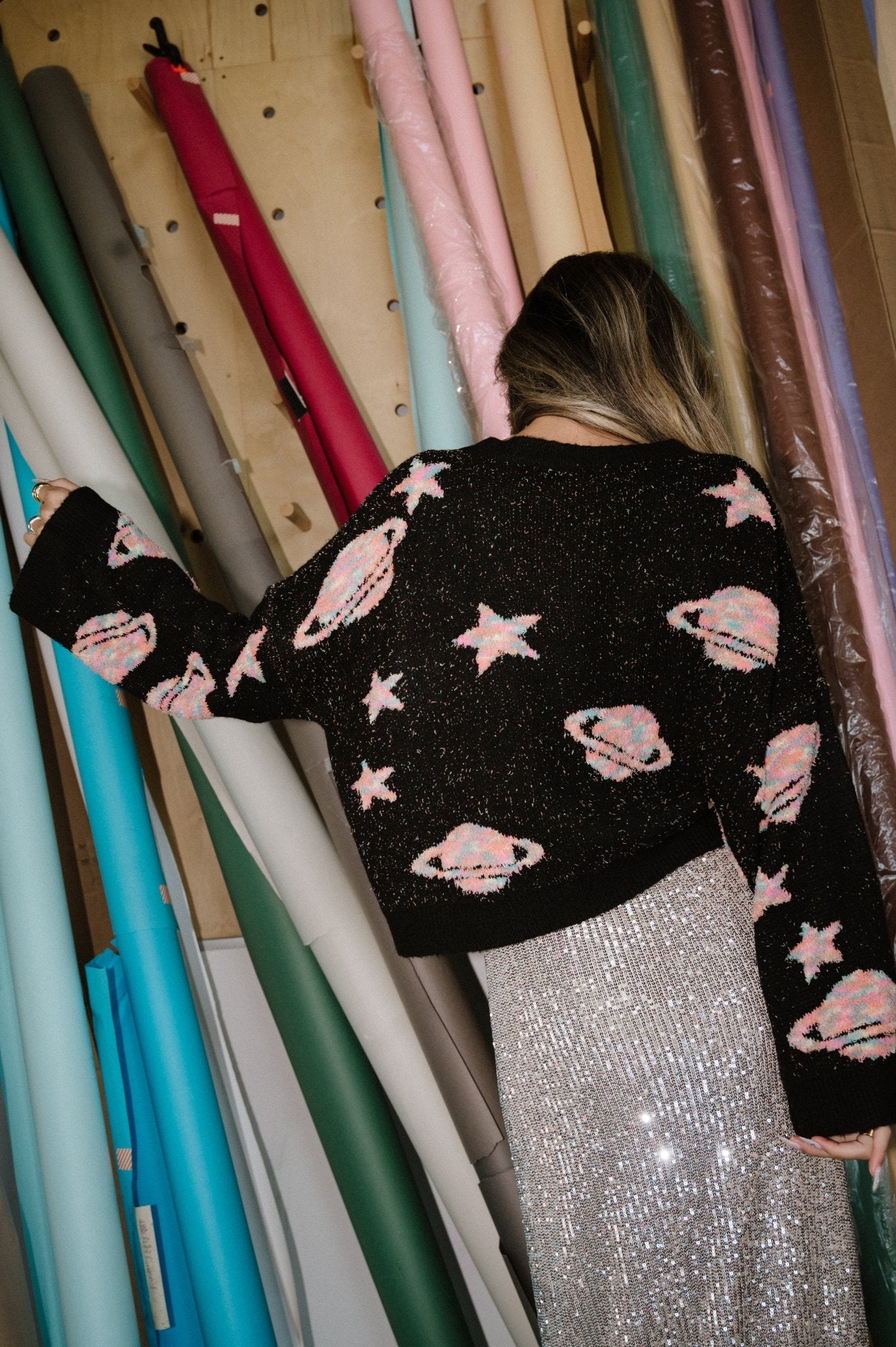 Need Some Space Boxy Button Up Cardigan - Dressed in Lala