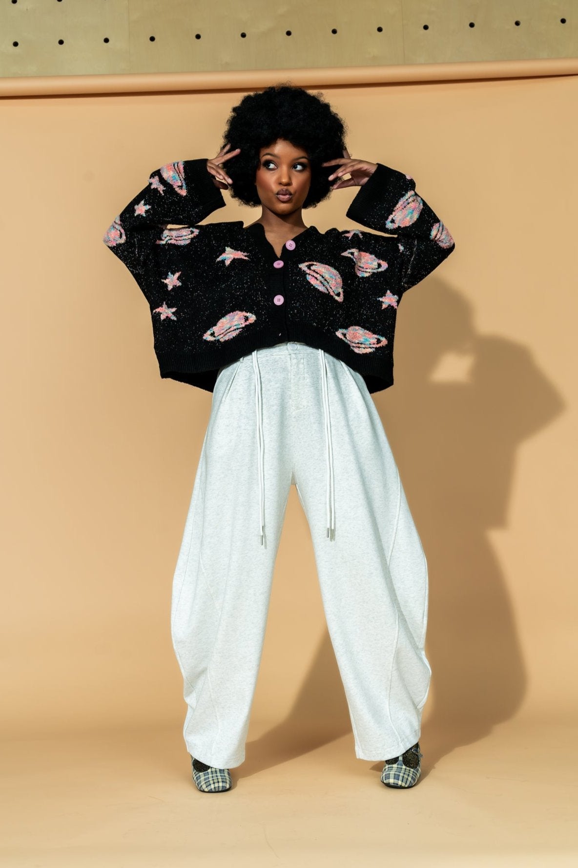 Need Some Space Boxy Button Up Cardigan - Dressed in Lala