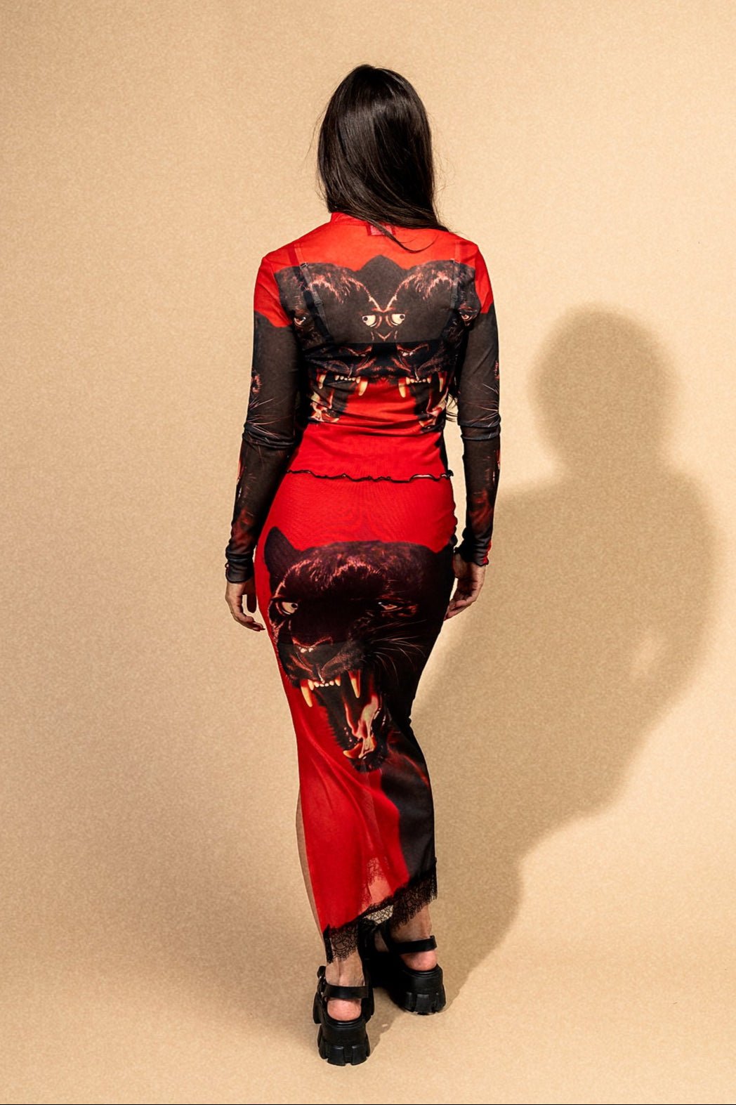 Not Your Emotional Support Panther Mesh Skirt - Dressed in Lala