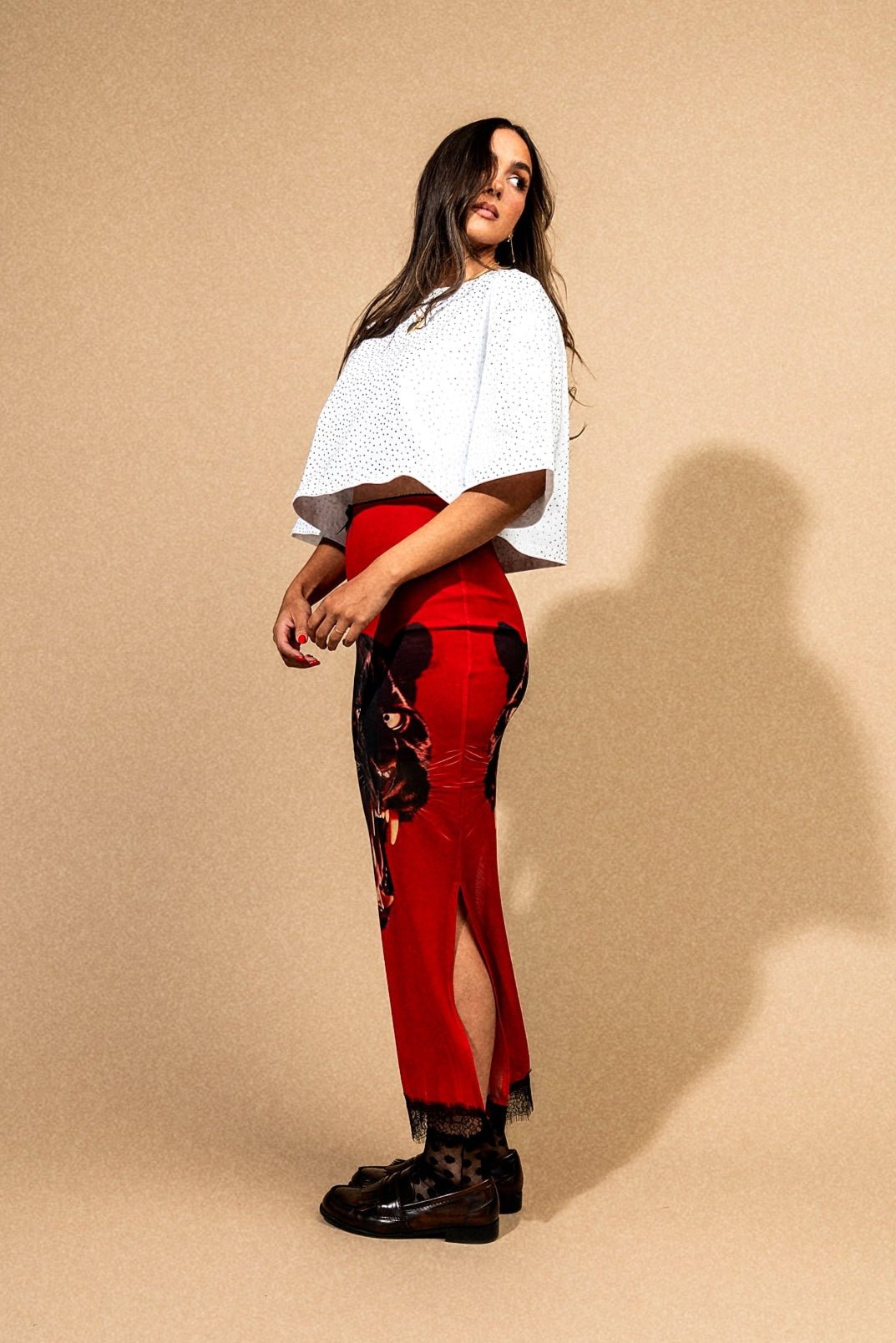 Not Your Emotional Support Panther Mesh Skirt - Dressed in Lala