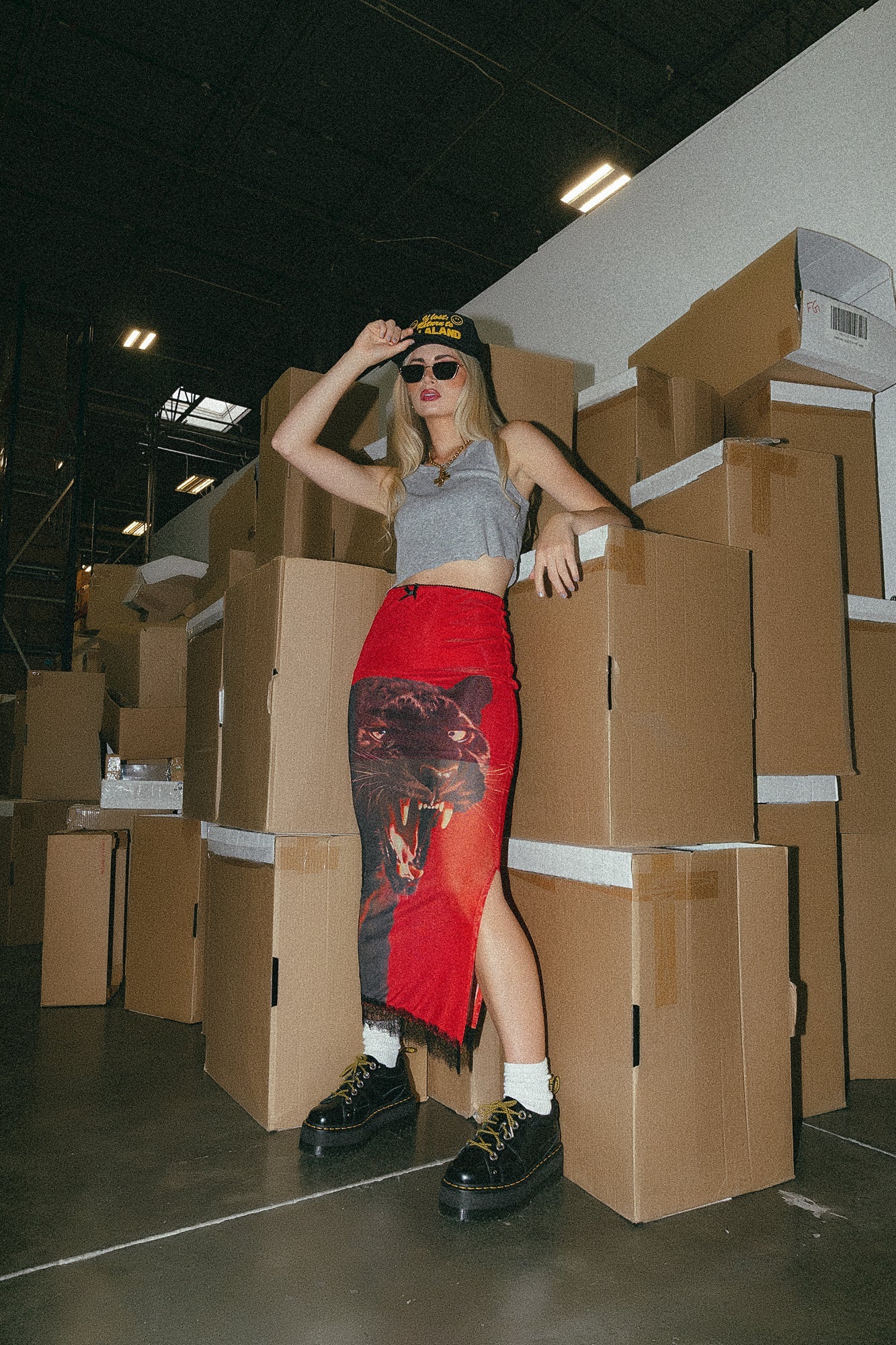 Not Your Emotional Support Panther Mesh Skirt - Dressed in Lala