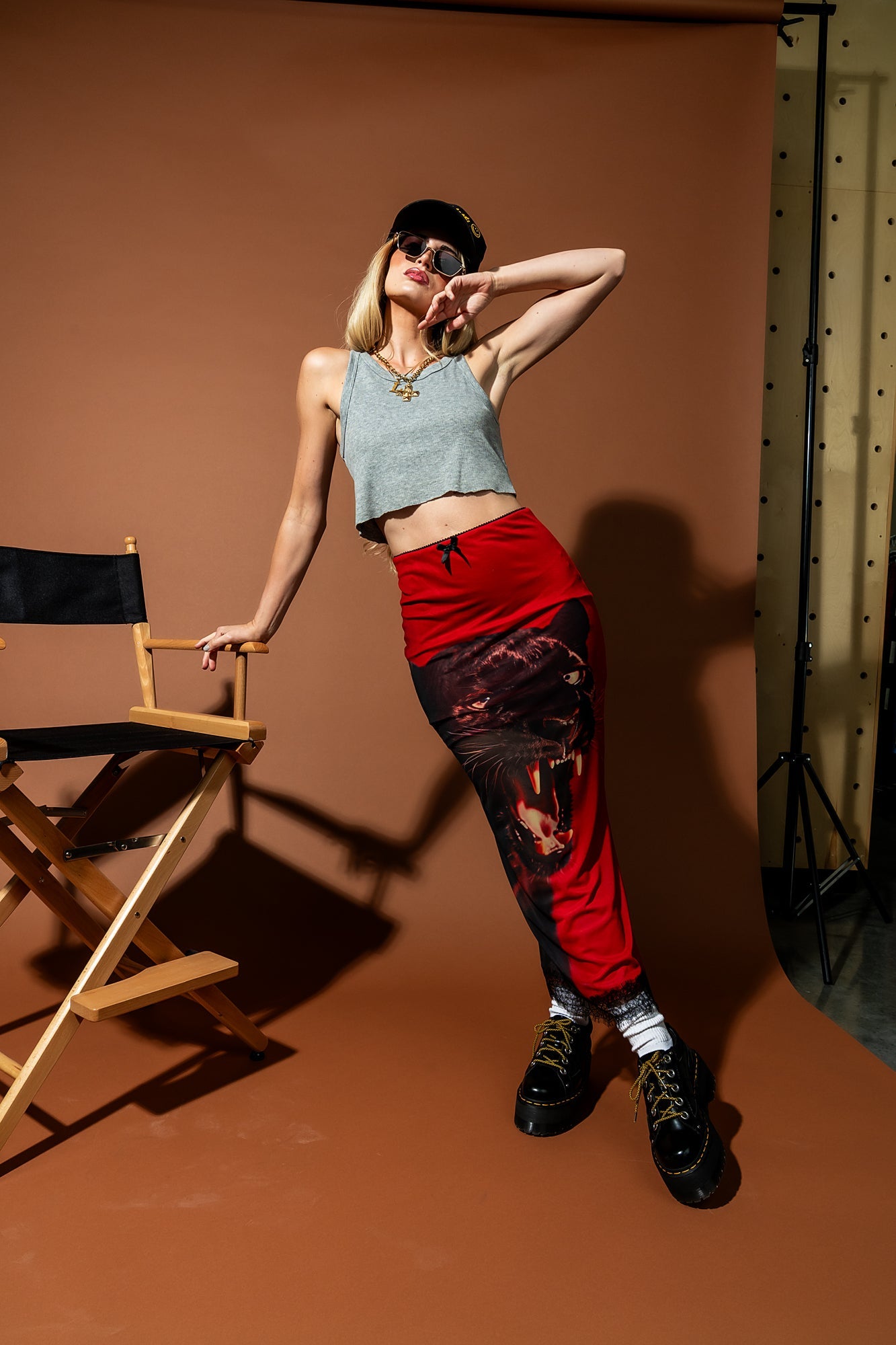 Not Your Emotional Support Panther Mesh Skirt - Dressed in Lala
