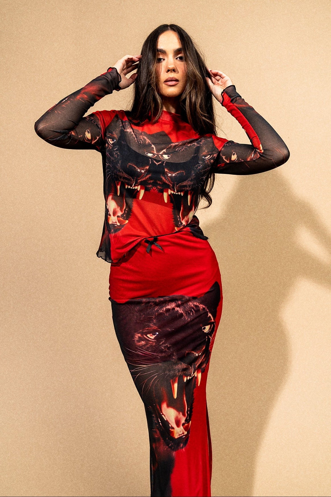Not Your Emotional Support Panther Mesh Top - Dressed in Lala