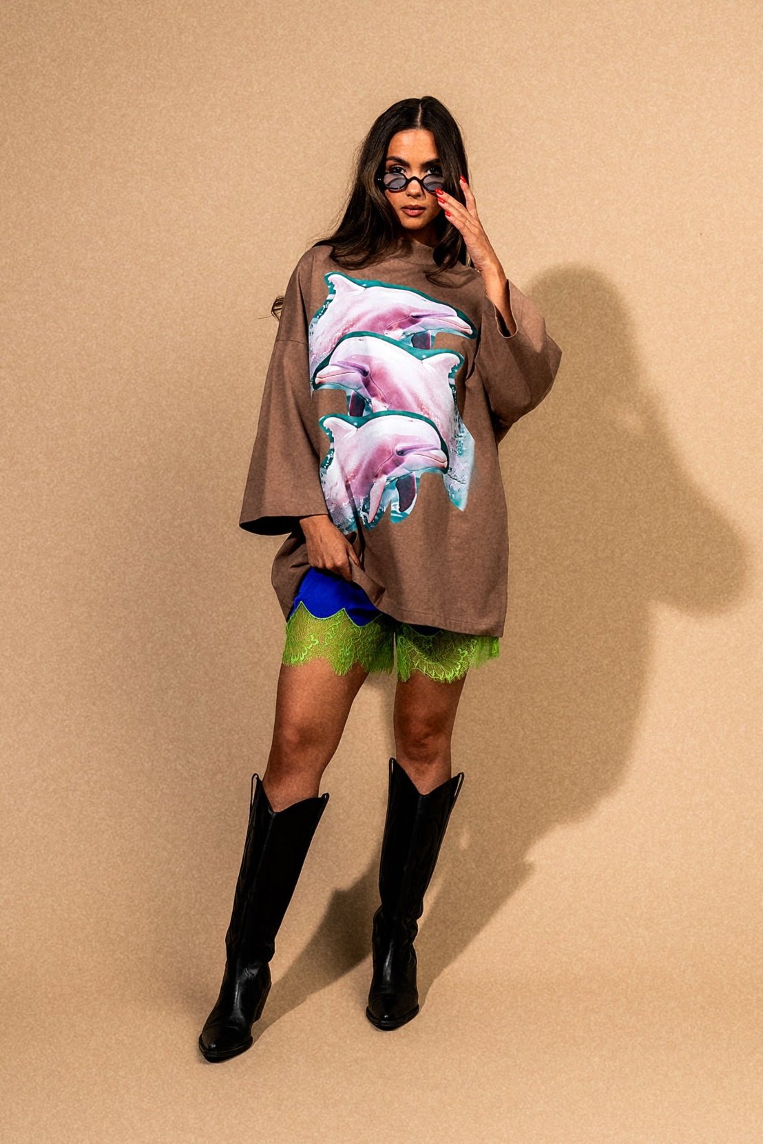 Out Of This World Satin Bloomers in Blue + Green - Dressed in Lala