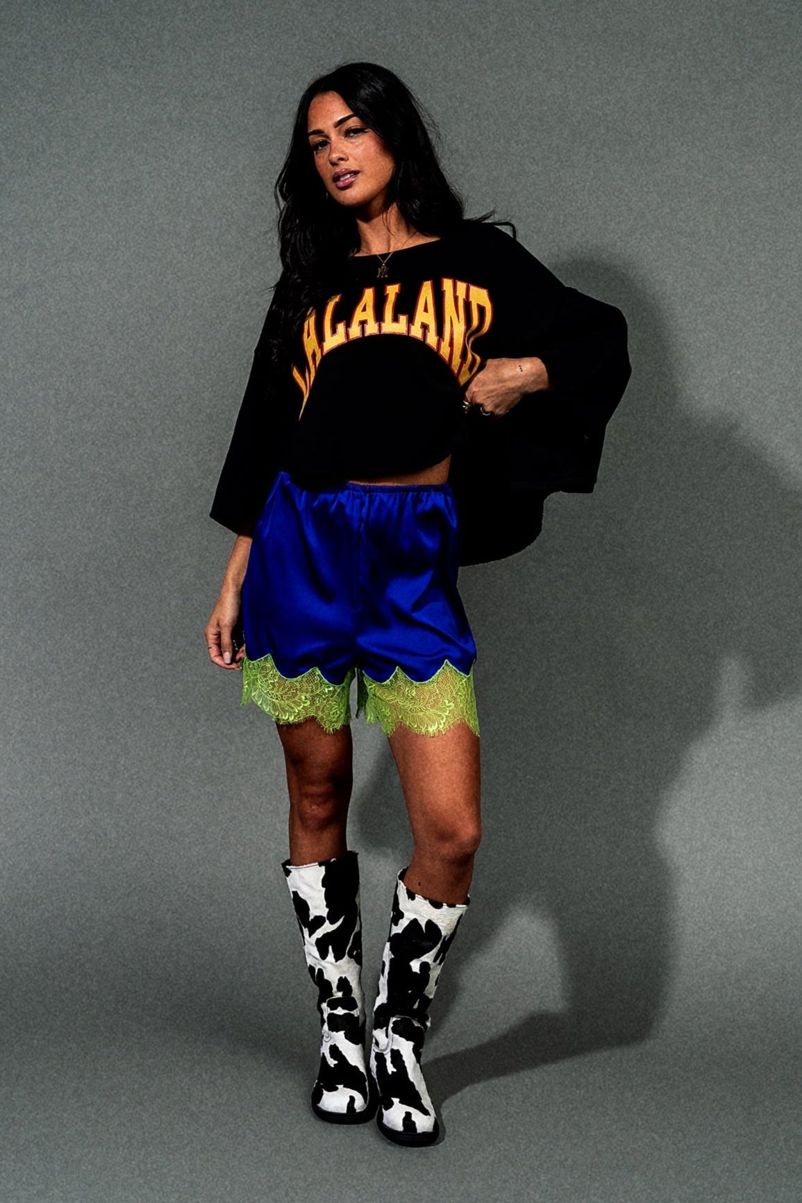 Out Of This World Satin Bloomers in Blue + Green - Dressed in Lala