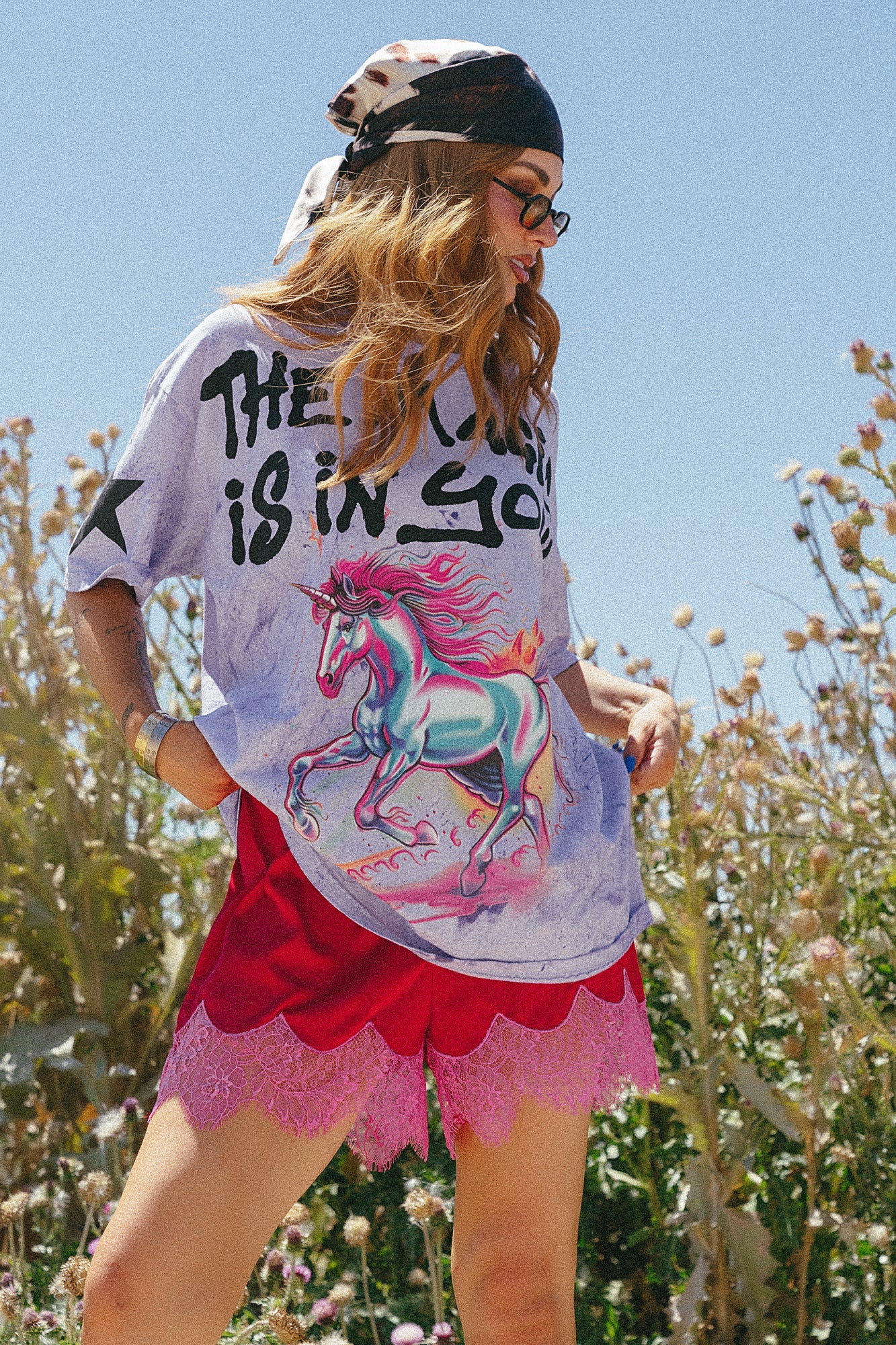 Out Of This World Satin Bloomers in Red + Pink - Dressed in Lala