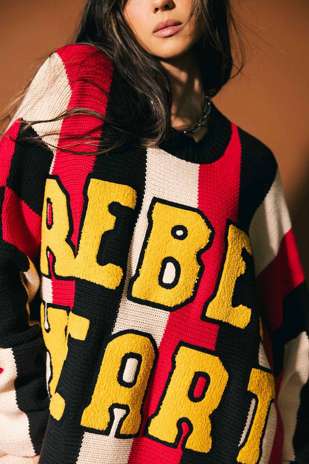 Rebel Heart Oversized Sweater - Dressed in Lala