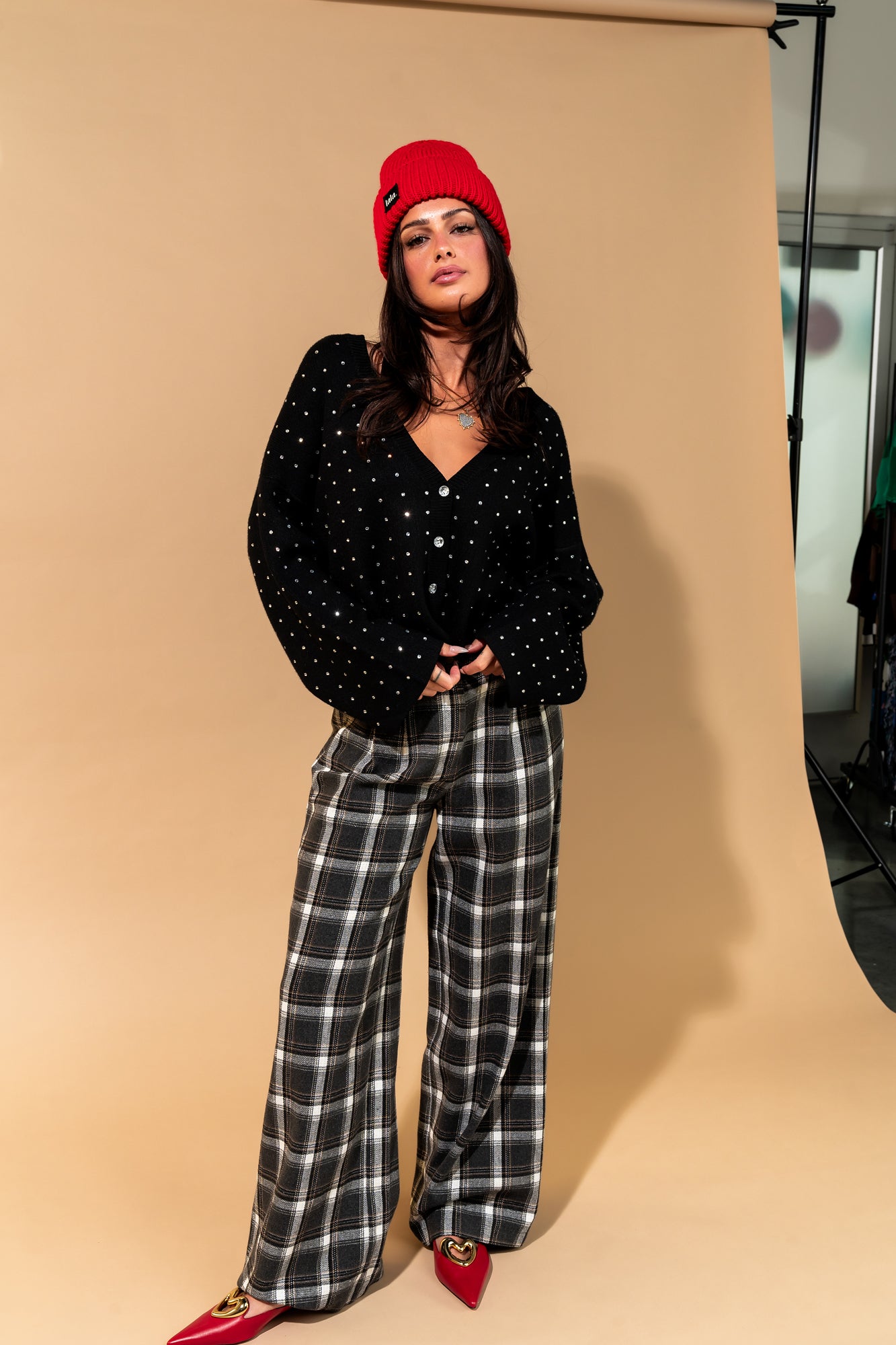 Rhinestone Cowgirl Cropped Cardigan - Dressed in Lala