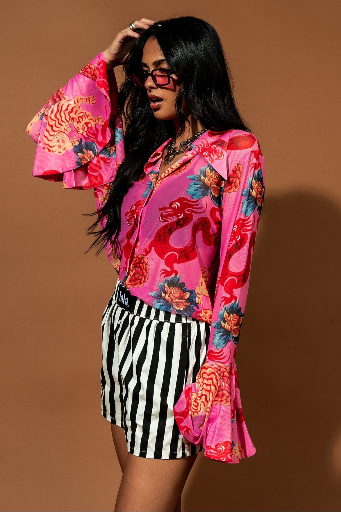 Right Place Right Time Striped Boxer Shorts - Dressed in Lala