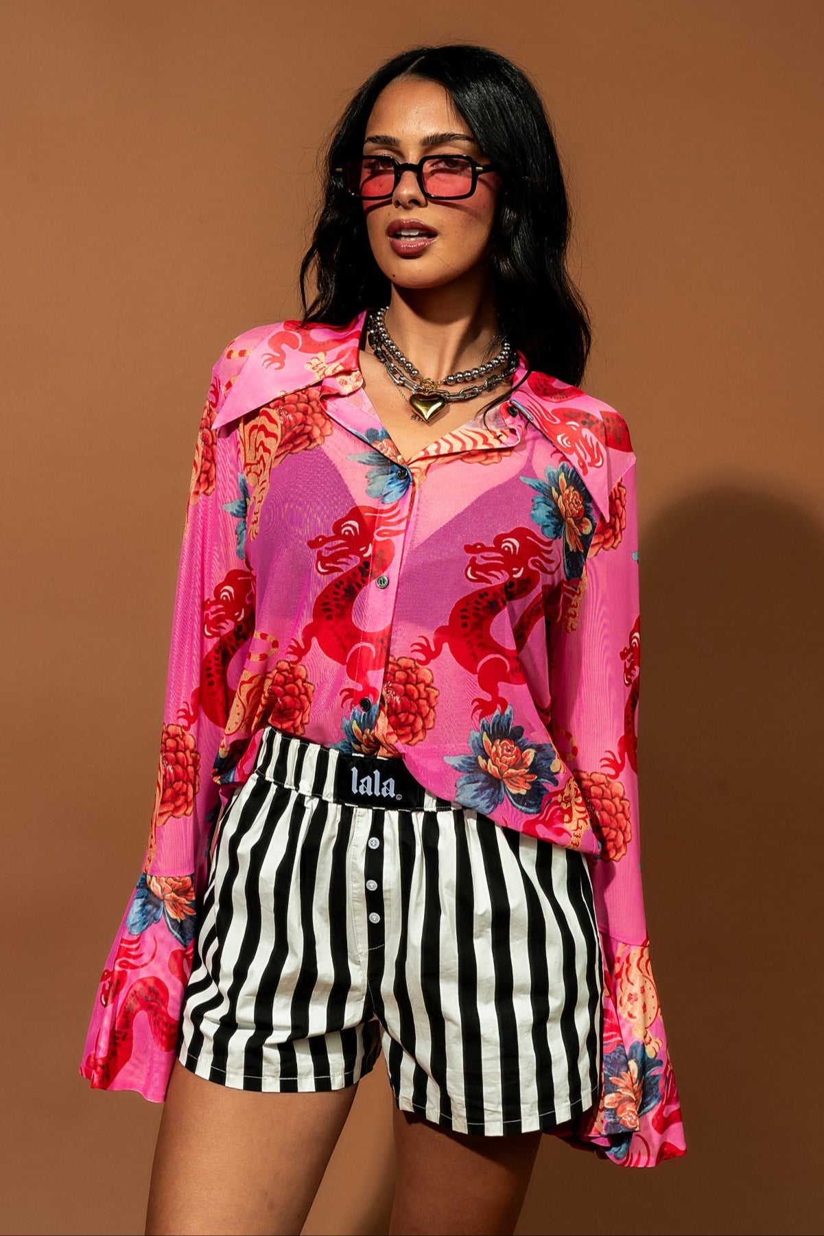 Right Place Right Time Striped Boxer Shorts - Dressed in Lala