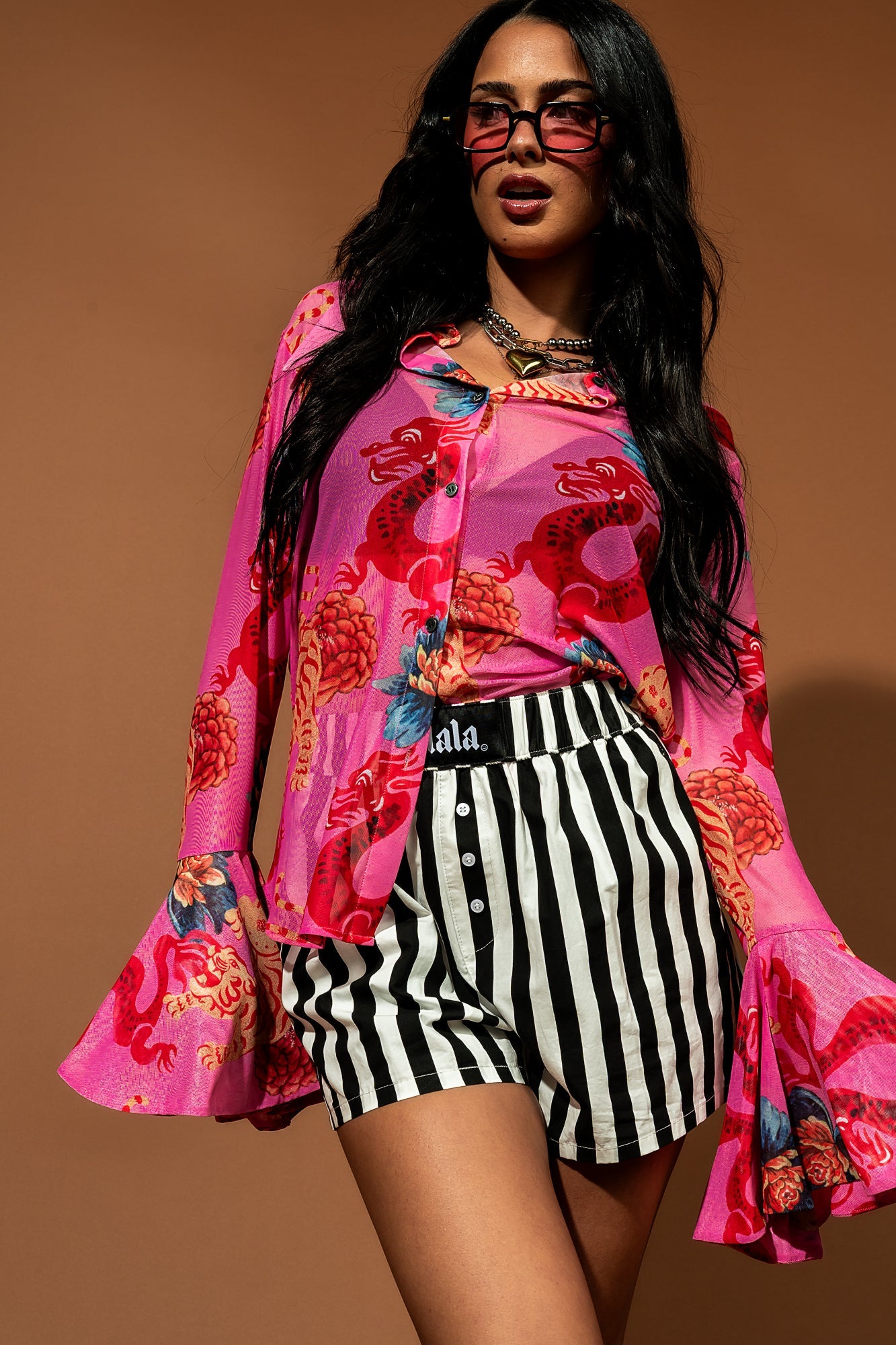 Right Place Right Time Striped Boxer Shorts - Dressed in Lala
