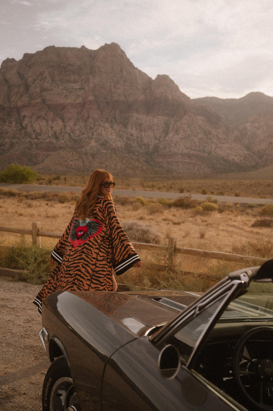 Sacred Heart Kimono Bomber - Dressed in Lala