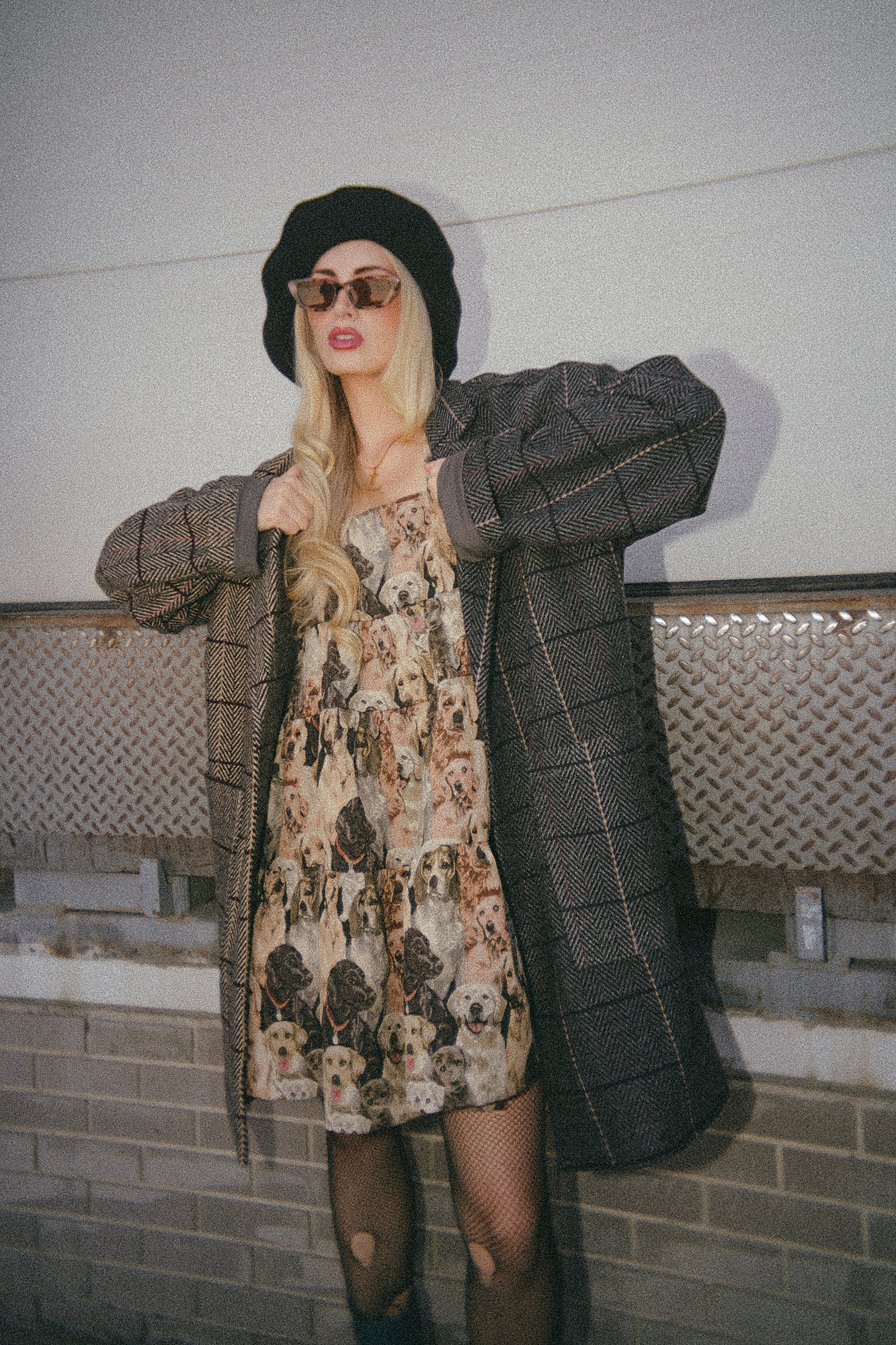 Scorpio Half + Half Oversized Coat in Grandpa Chic - Dressed in Lala