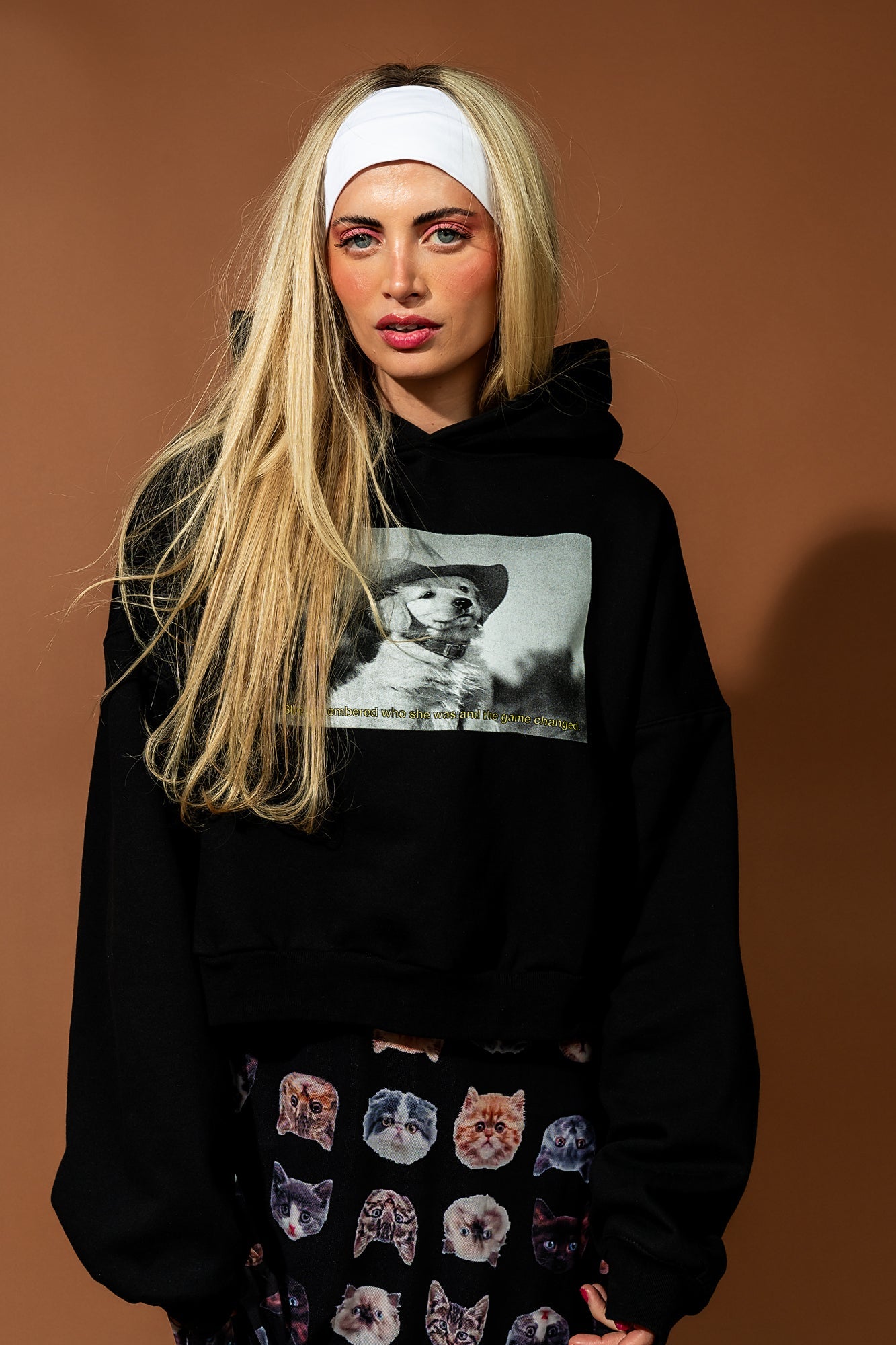 She Remembered Who She Was Cropped Hoodie - Dressed in Lala