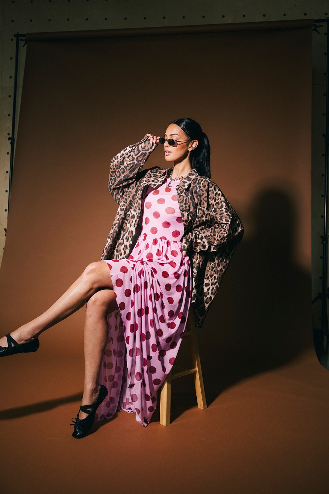 Soul Searching Ultra Oversized Button Up in Leopard - Dressed in Lala