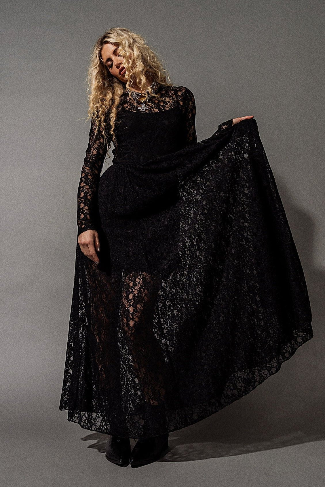 Spellbound Lace Maxi Dress - Dressed in Lala
