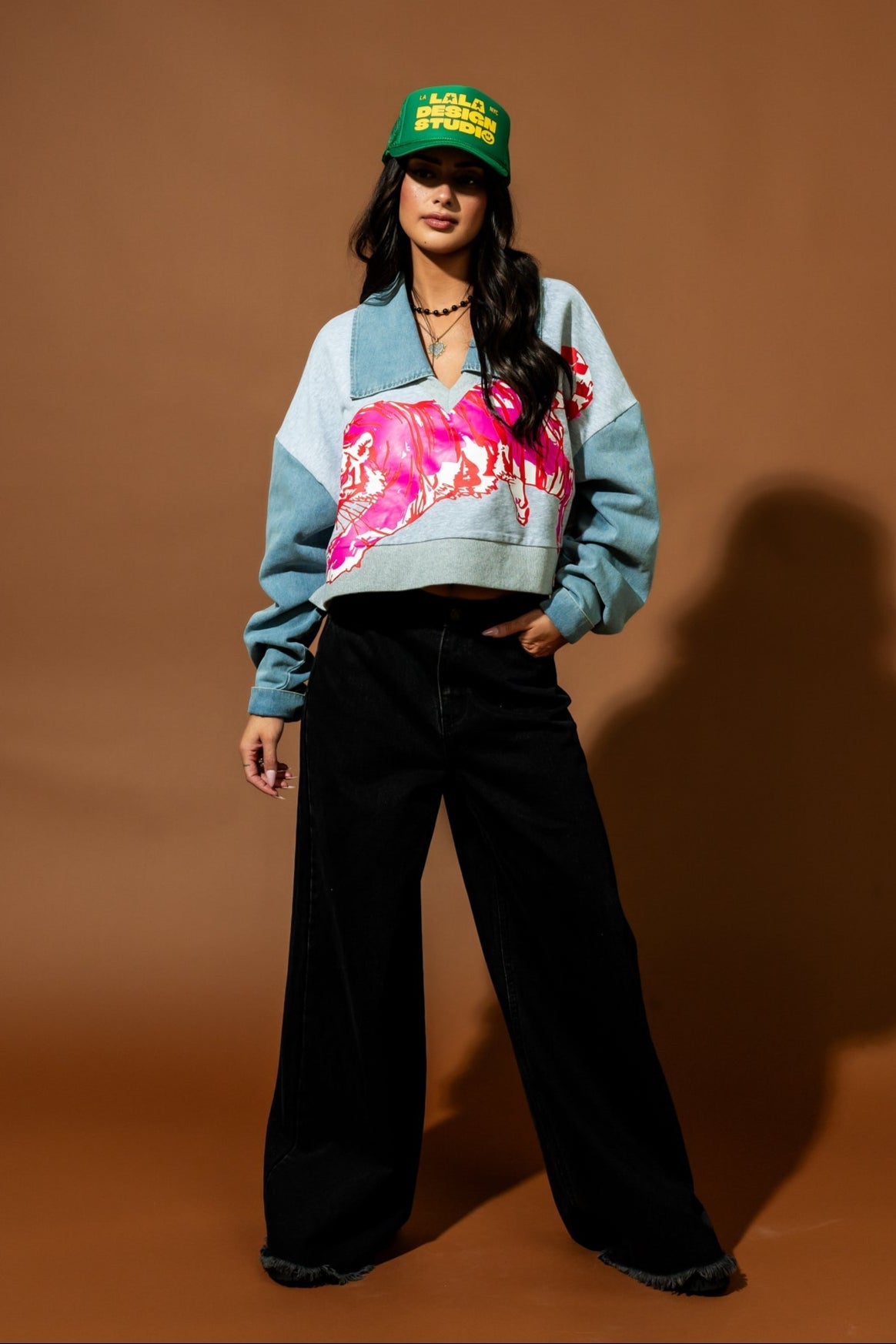 Sticks and Stones Mixed Media Pullover - Dressed in Lala