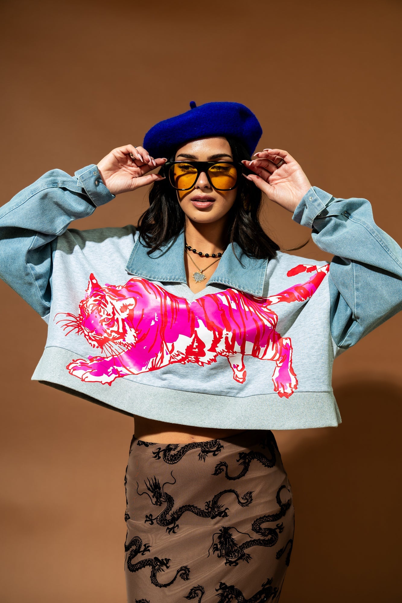 Sticks and Stones Mixed Media Pullover - Dressed in Lala