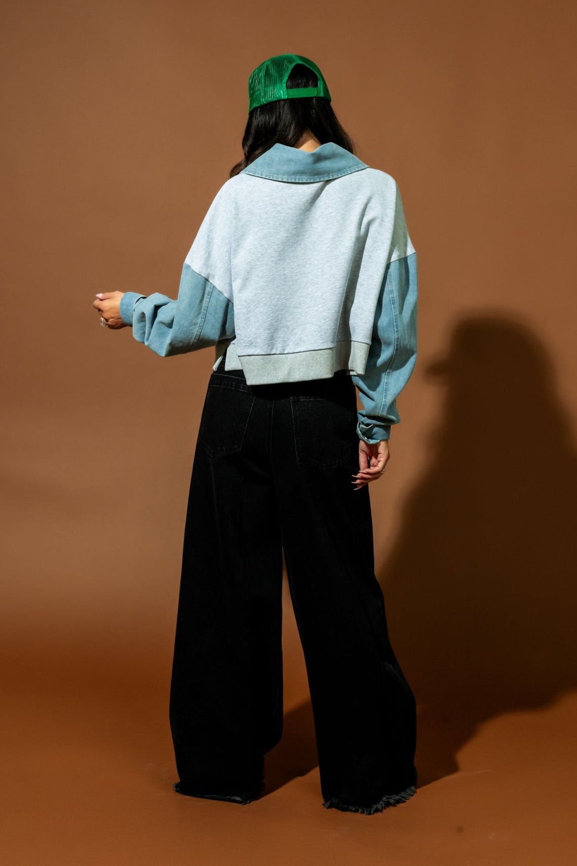 Sticks and Stones Mixed Media Pullover - Dressed in Lala