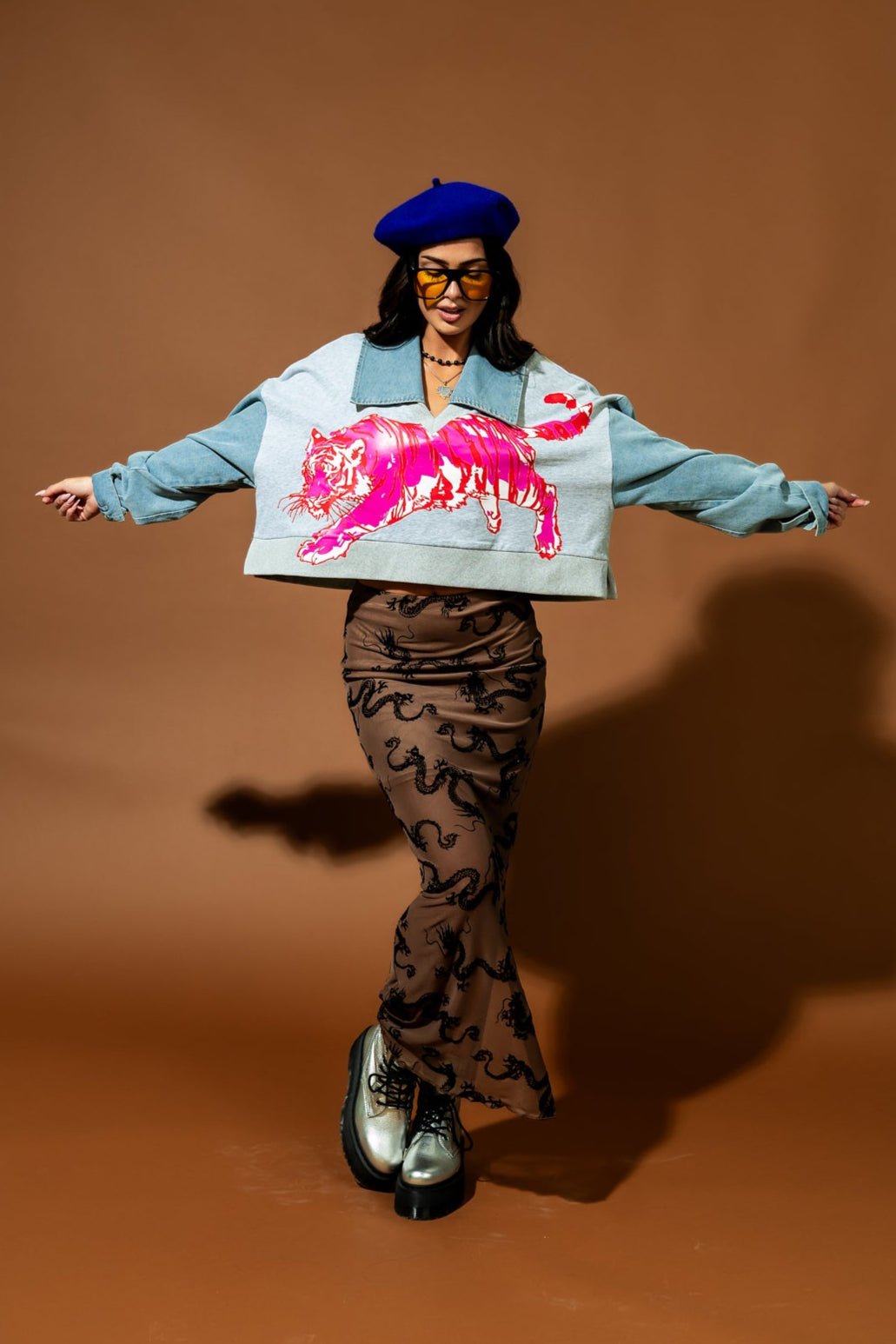 Sticks and Stones Mixed Media Pullover - Dressed in Lala