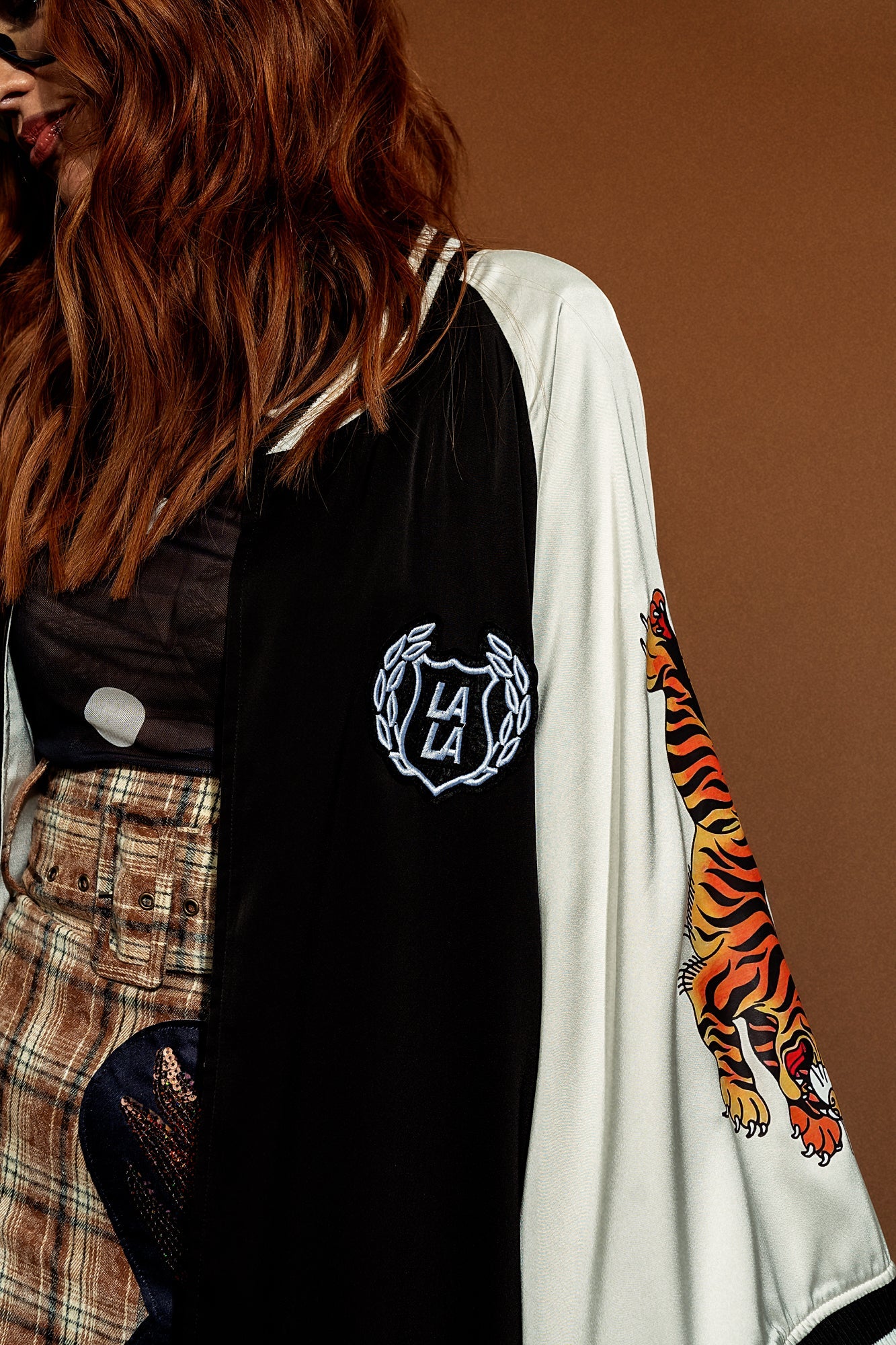 Take Up Space Kimono Bomber in Black - Dressed in Lala
