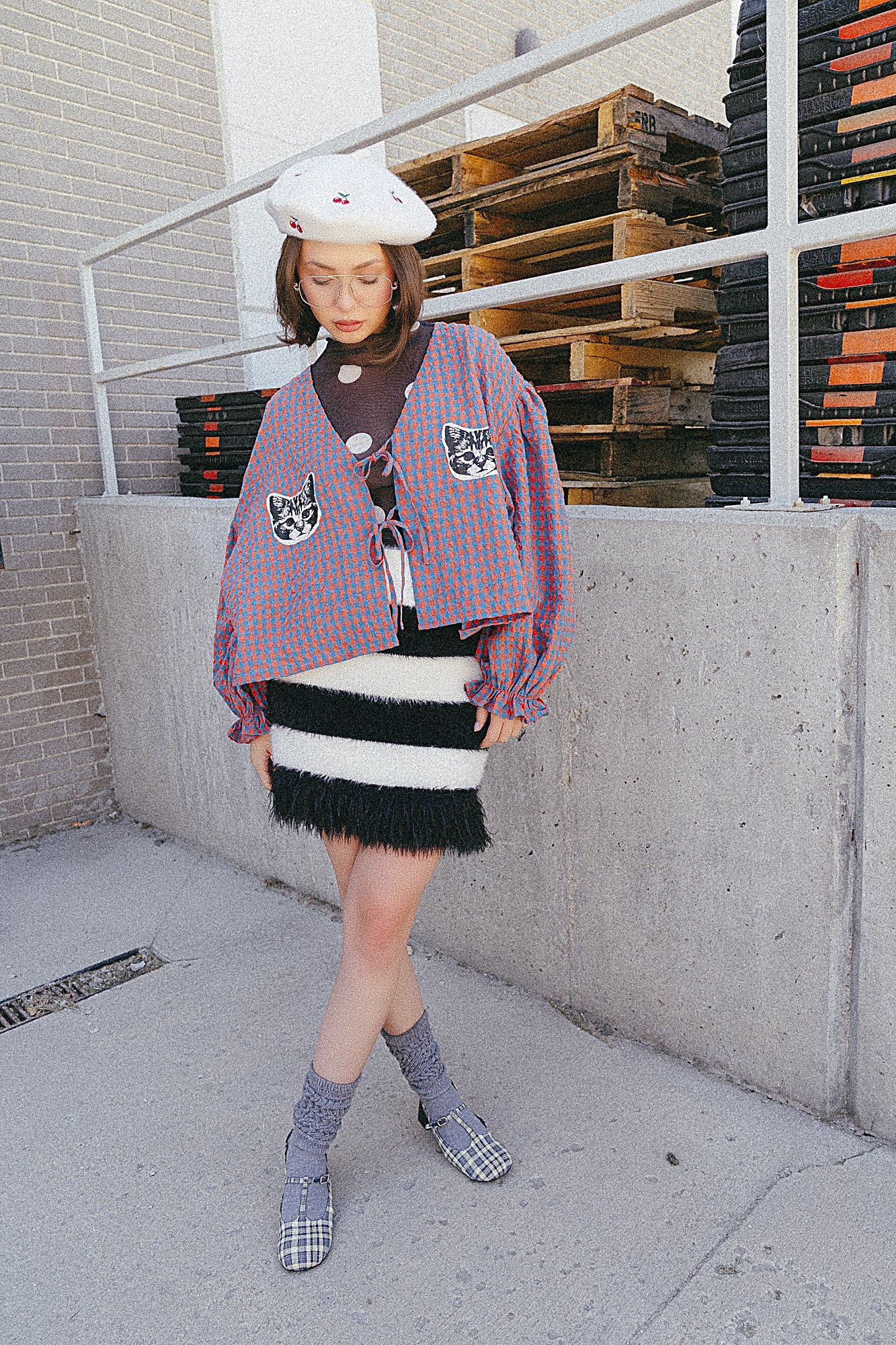 The Rumors Are True Furry Knit Mini Skirt - Dressed in Lala