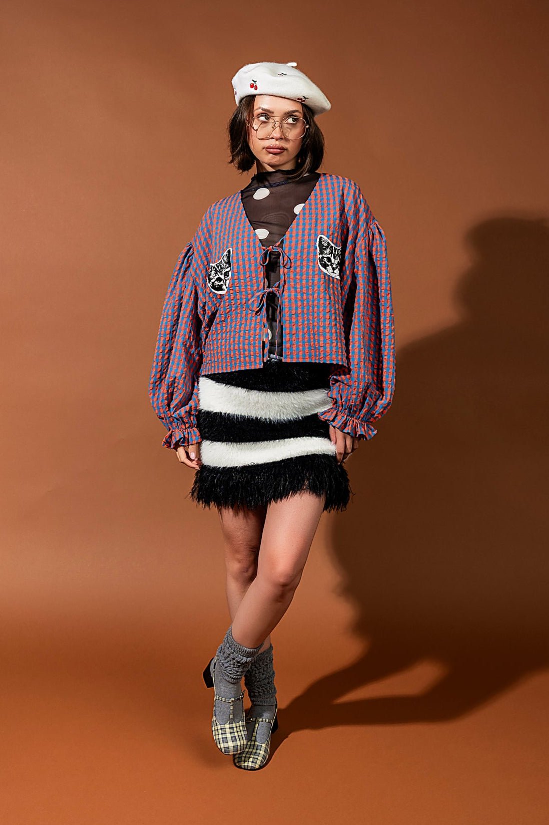 The Rumors Are True Furry Knit Mini Skirt - Dressed in Lala