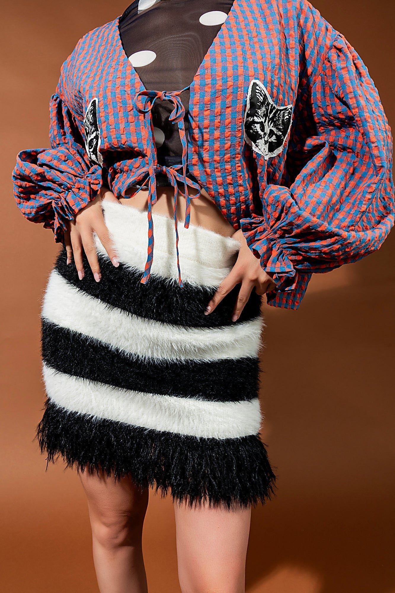 The Rumors Are True Furry Knit Mini Skirt - Dressed in Lala