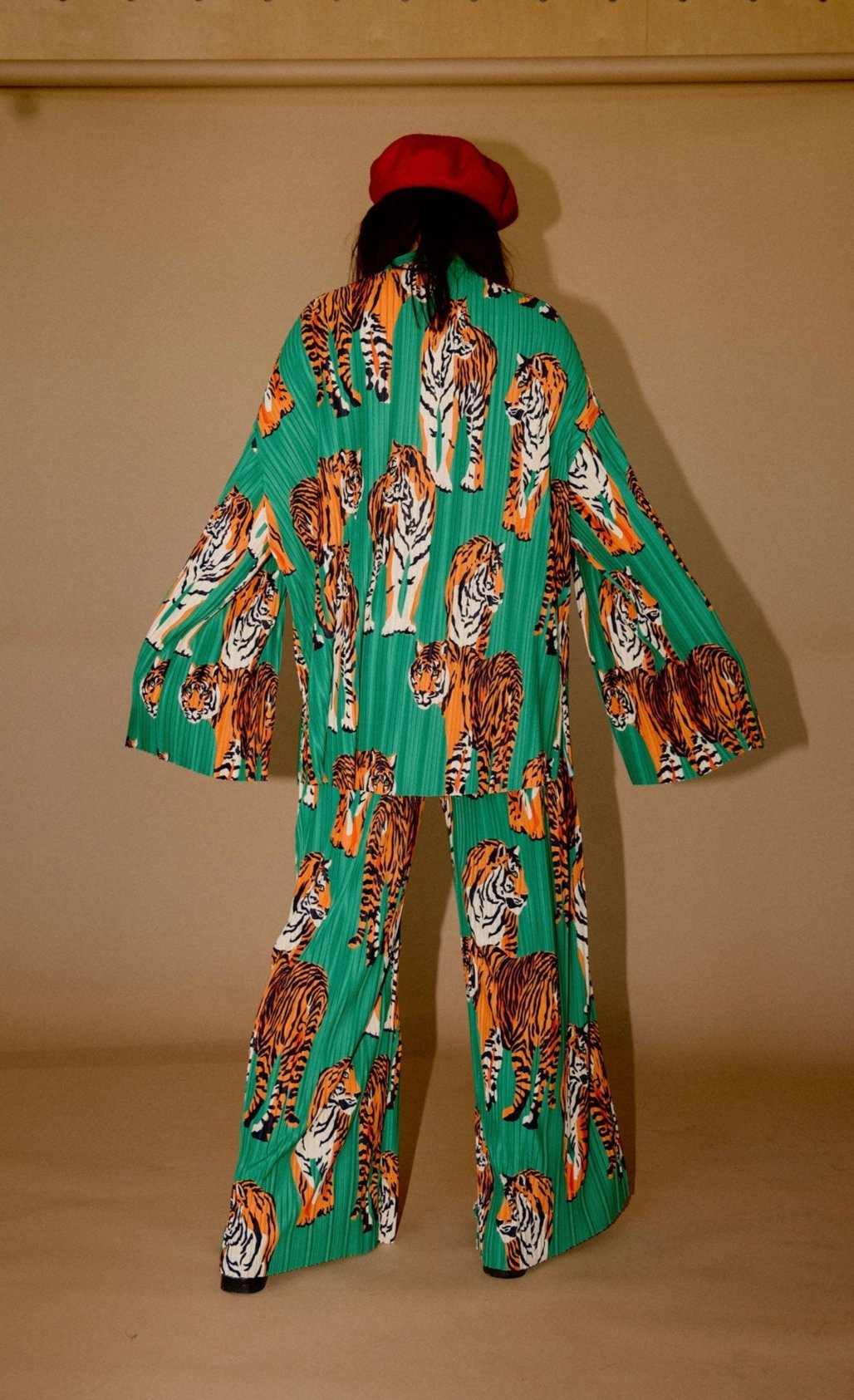 The Show Must Go On Pleated Set in Tiger Tales - Dressed in Lala