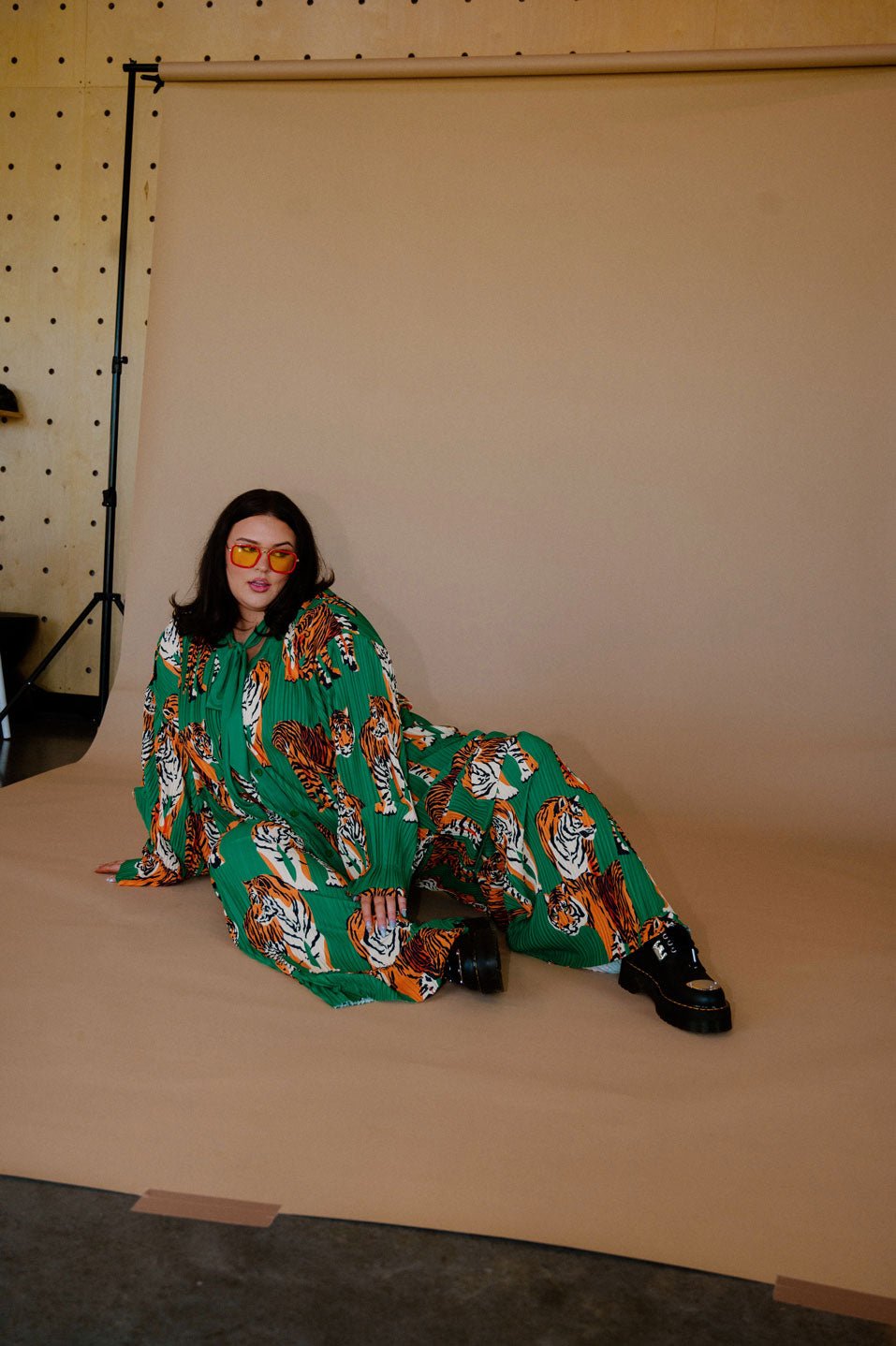 The Show Must Go On Pleated Set in Tiger Tales - Dressed in Lala
