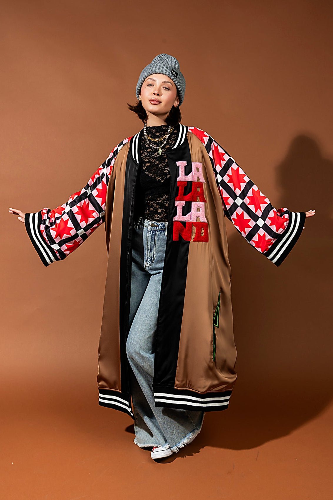 The Work of Art is You Reversible Kimono Bomber - Dressed in Lala