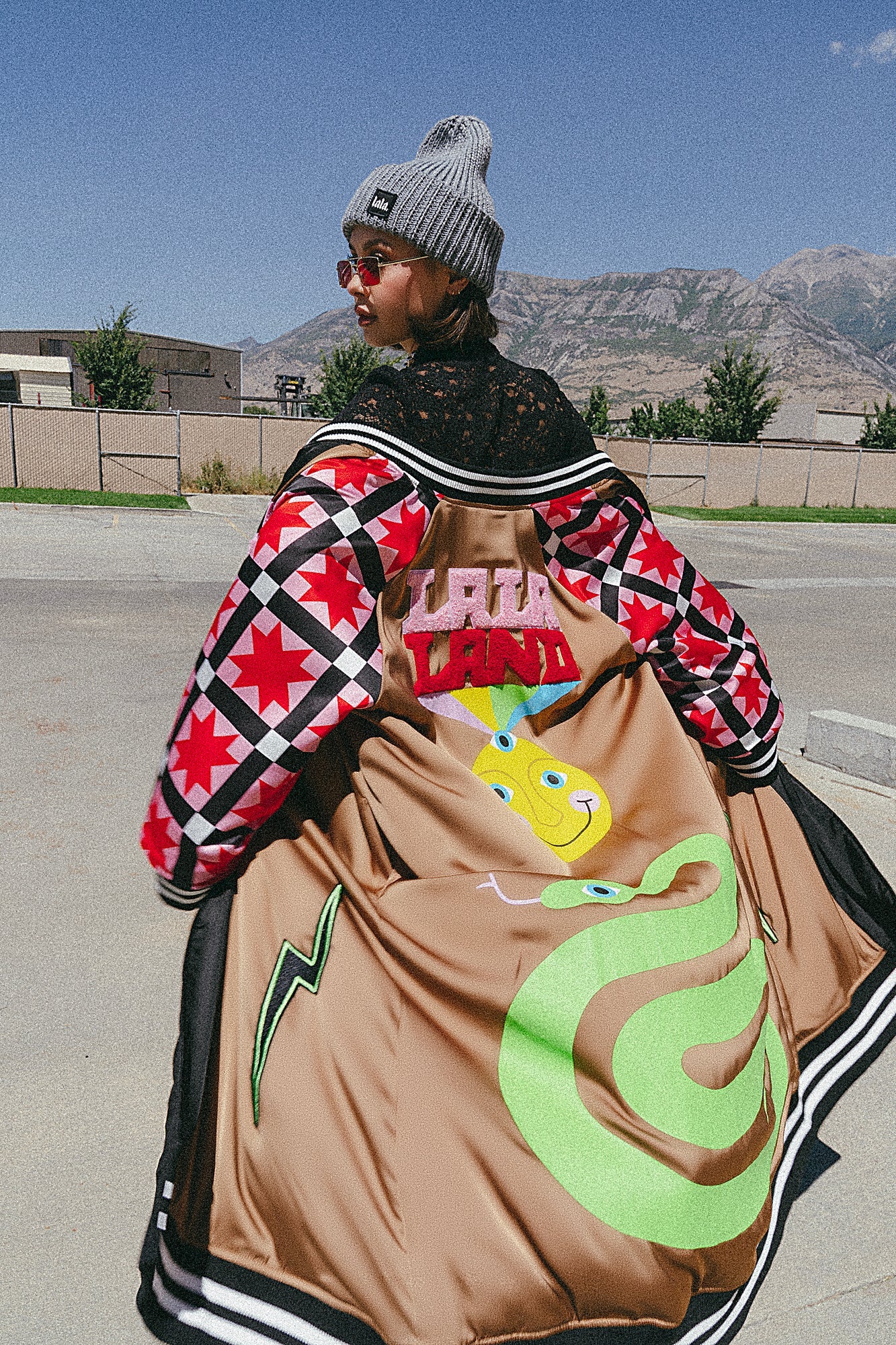 The Work of Art is You Reversible Kimono Bomber - Dressed in Lala