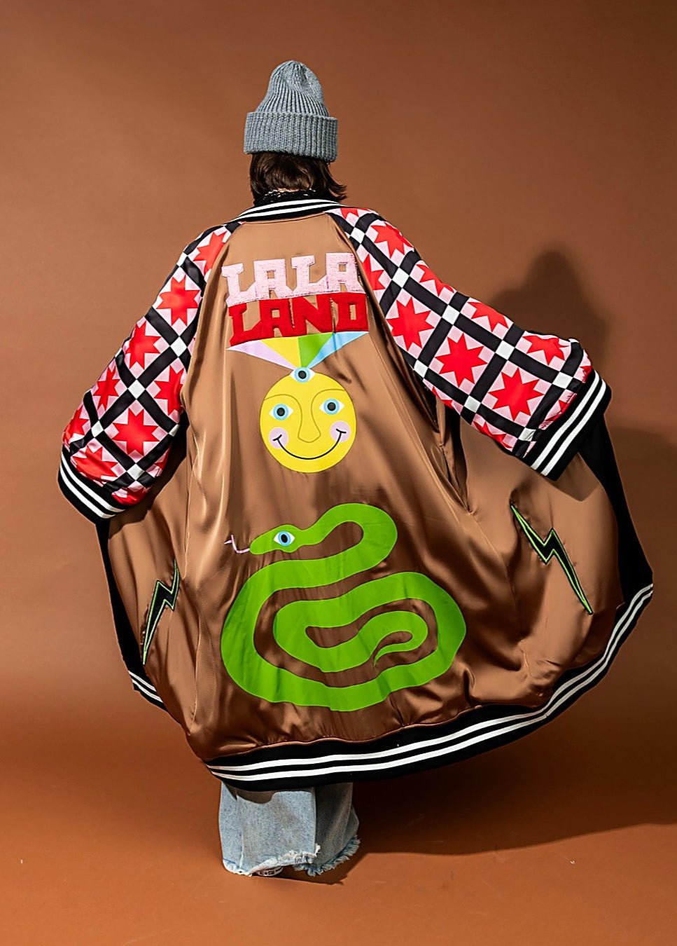 The Work of Art is You Reversible Kimono Bomber - Dressed in Lala