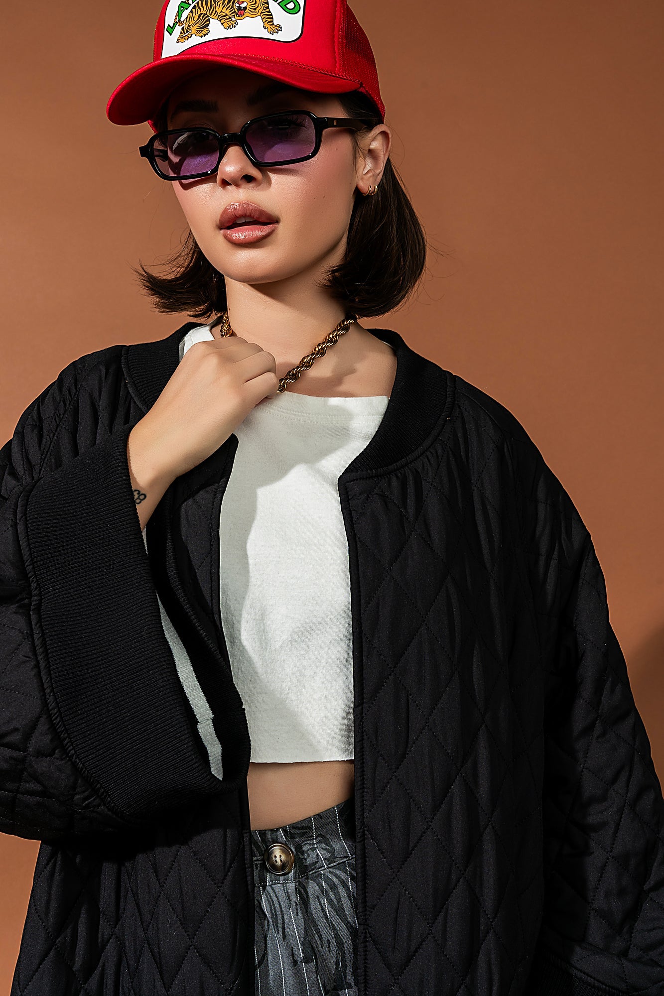 The Work of Art is You Reversible Kimono Bomber - Dressed in Lala