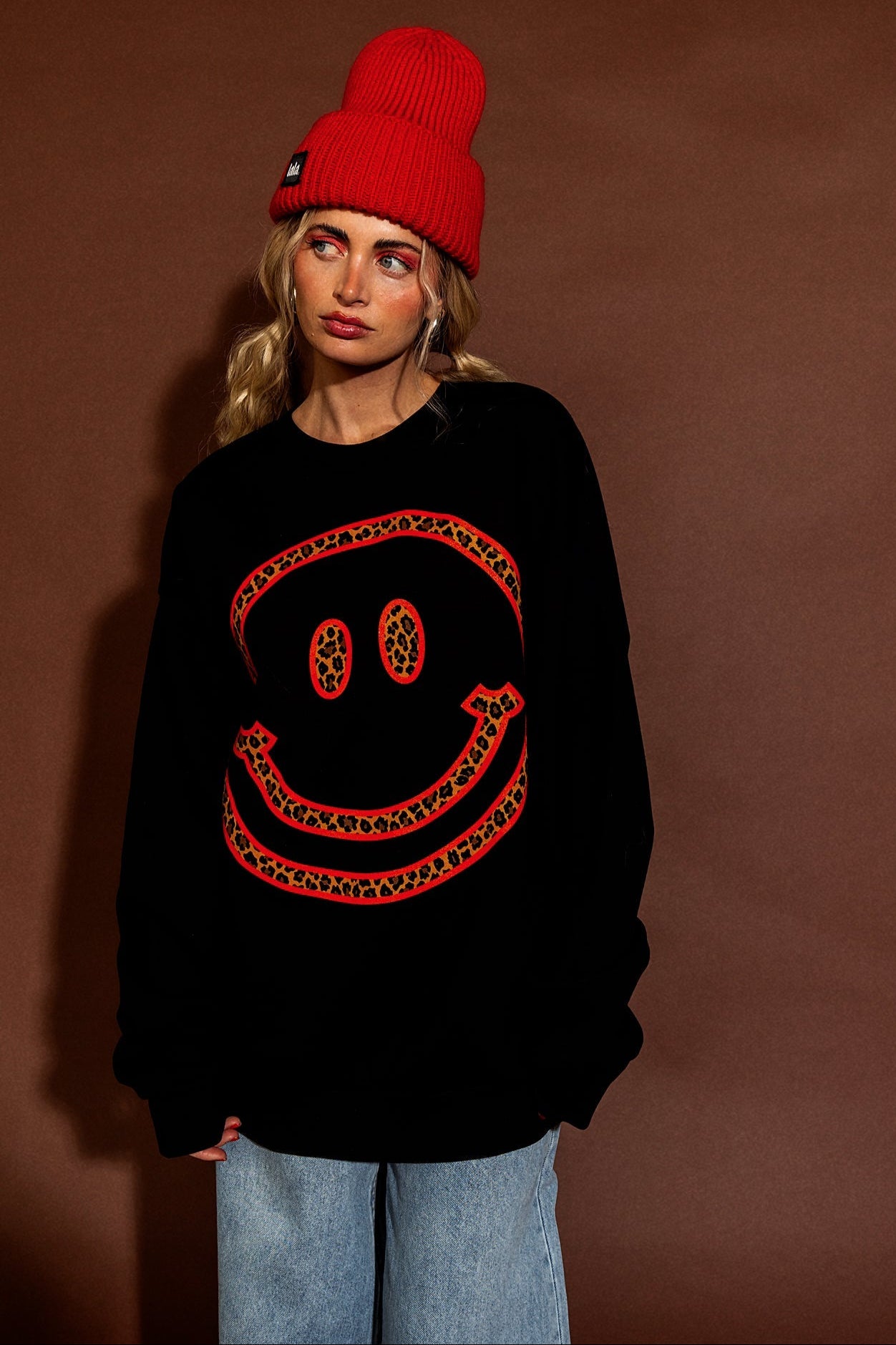 The World Needs Your Magic Oversized Pullover in Black + Leopard - Dressed in Lala